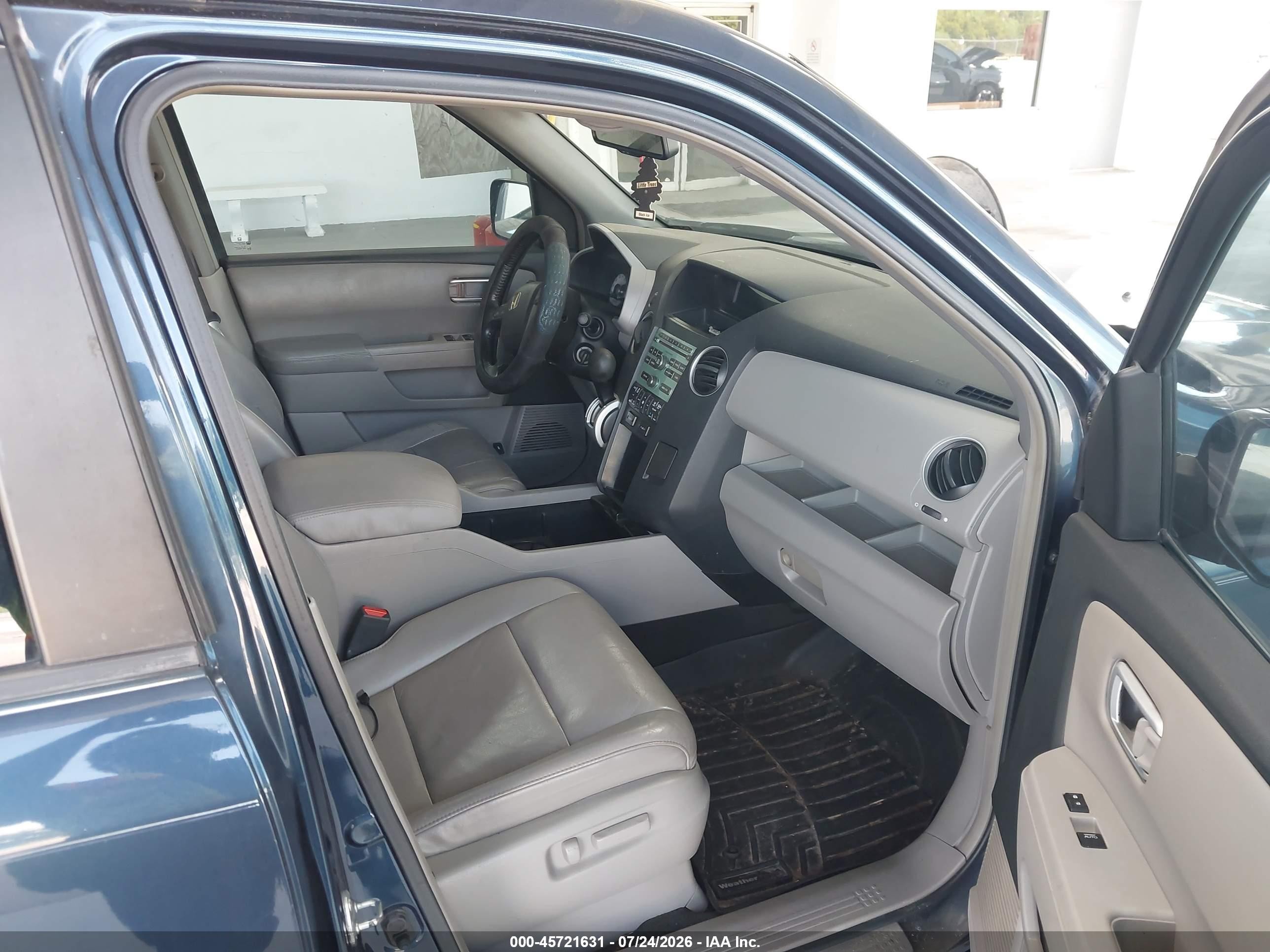 2009 Honda Pilot Ex-l Dark Blue vin: 5FNYF38519B022025
