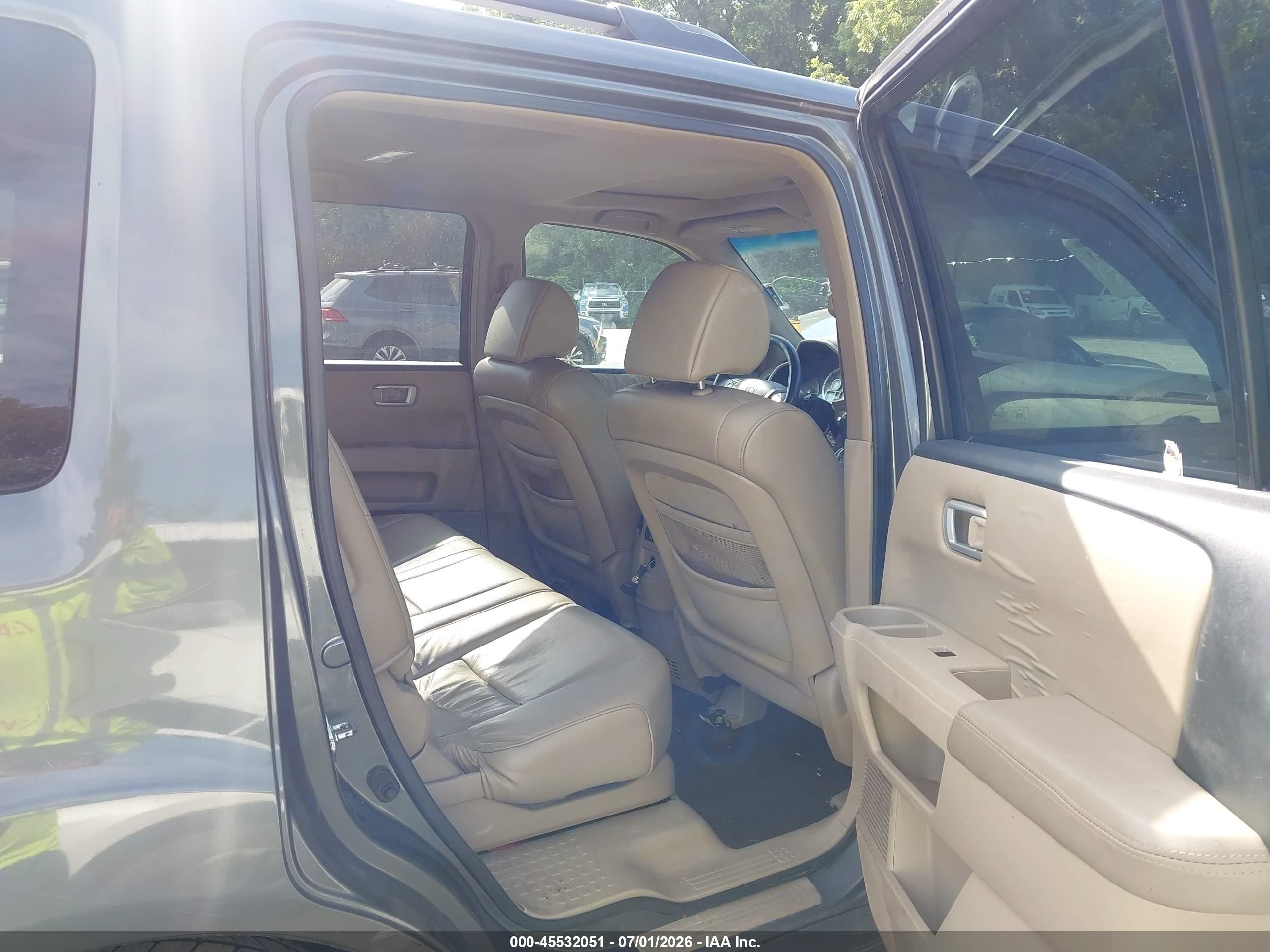 2009 Honda Pilot Ex-l Gray vin: 5FNYF38529B019814