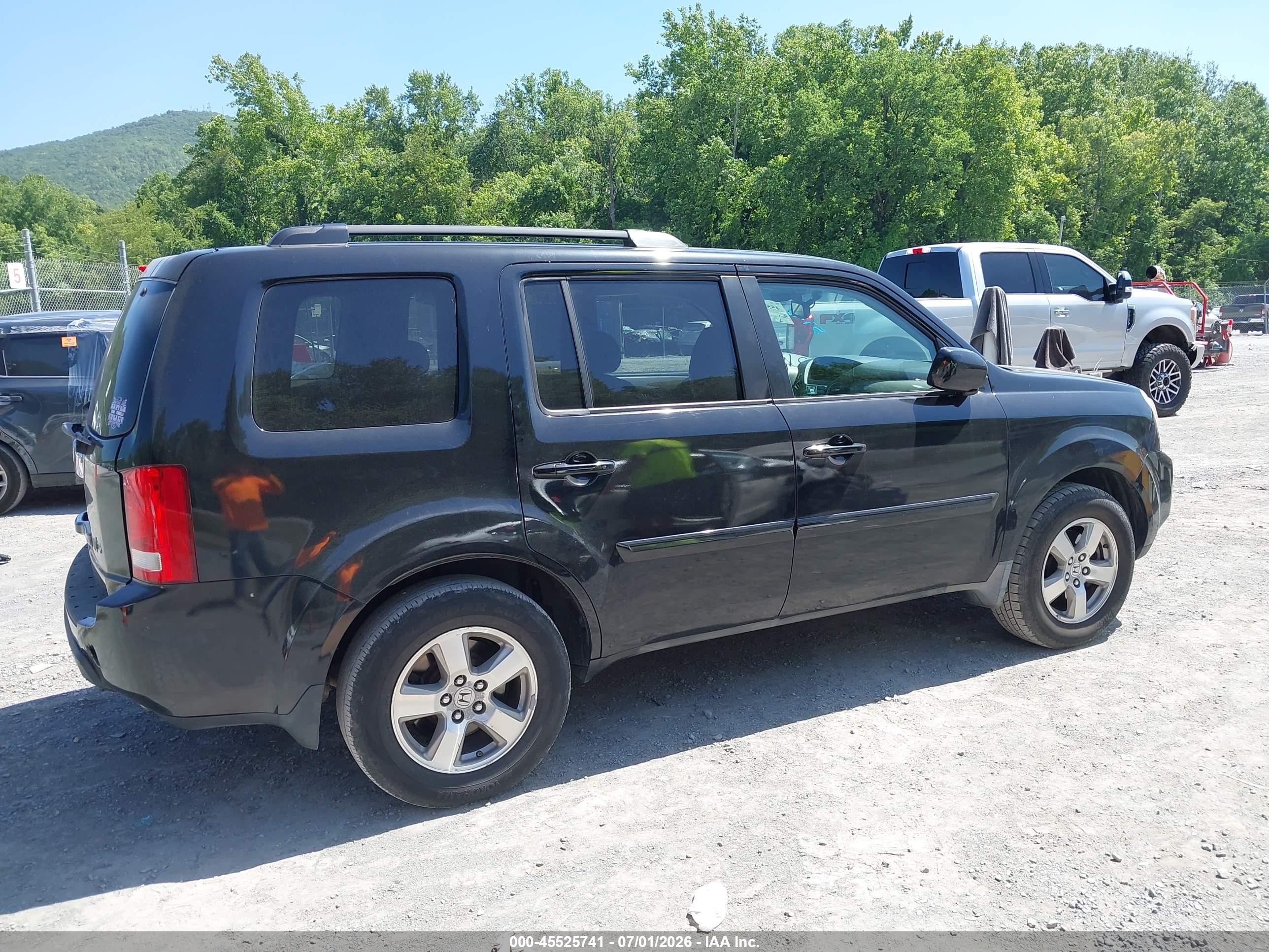 2009 Honda Pilot Ex-l Black vin: 5FNYF38529B027752