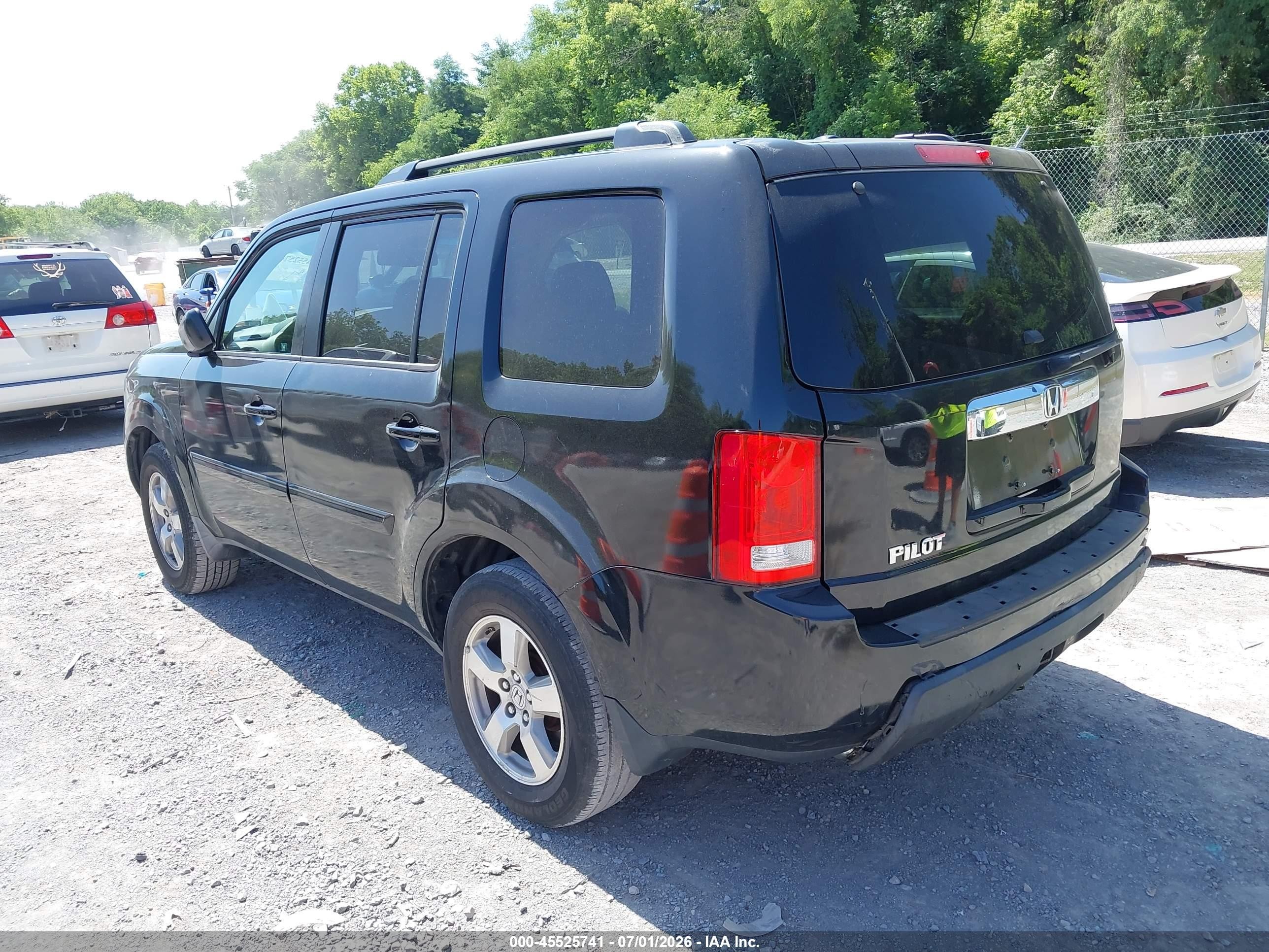 2009 Honda Pilot Ex-l Black vin: 5FNYF38529B027752