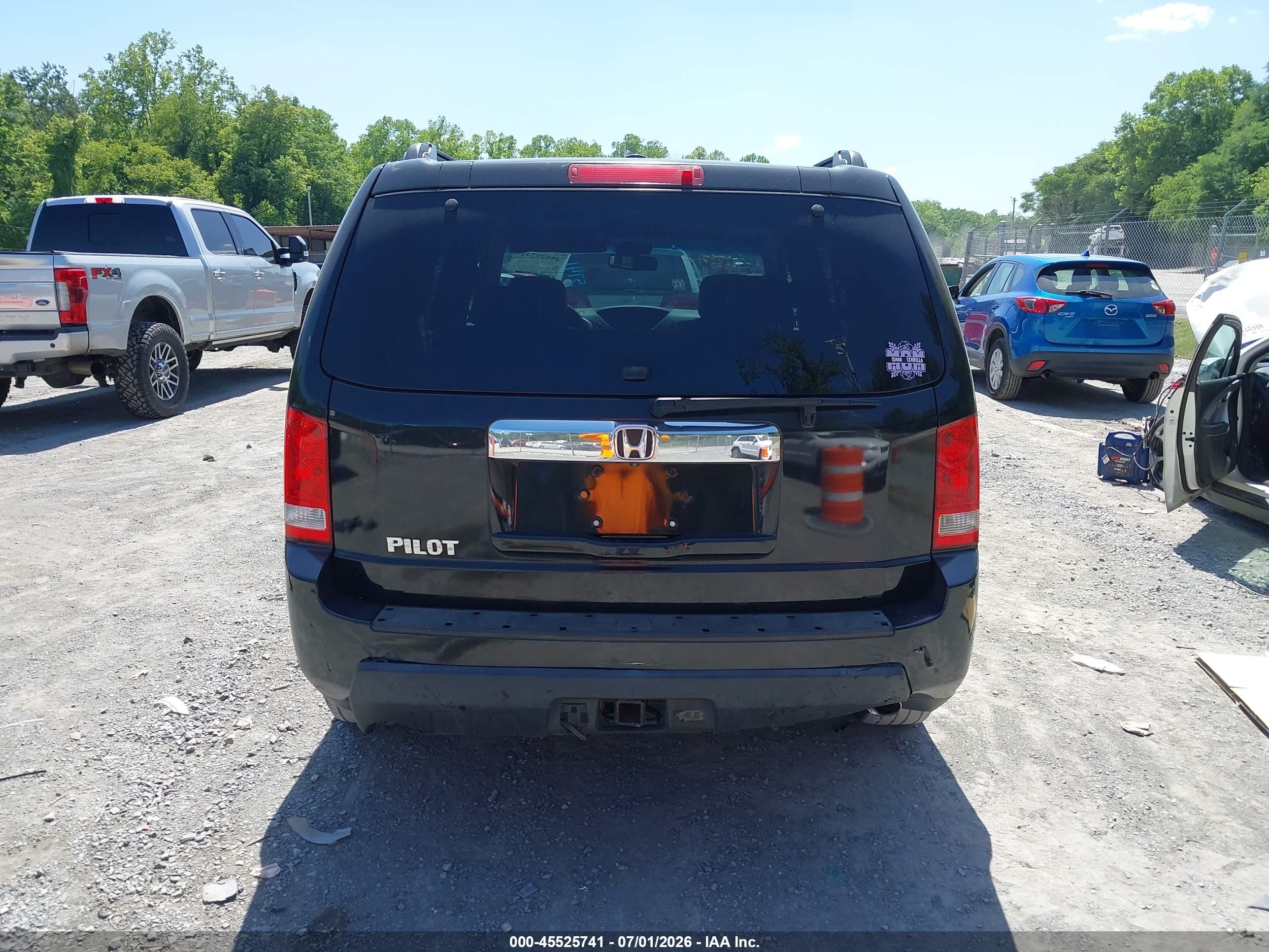 2009 Honda Pilot Ex-l Black vin: 5FNYF38529B027752