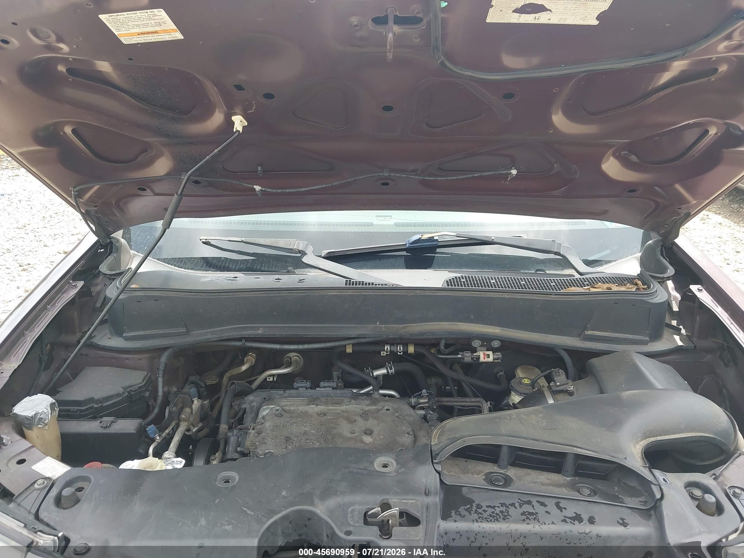 2009 Honda Pilot Ex-l Бордовый vin: 5FNYF38539B001029