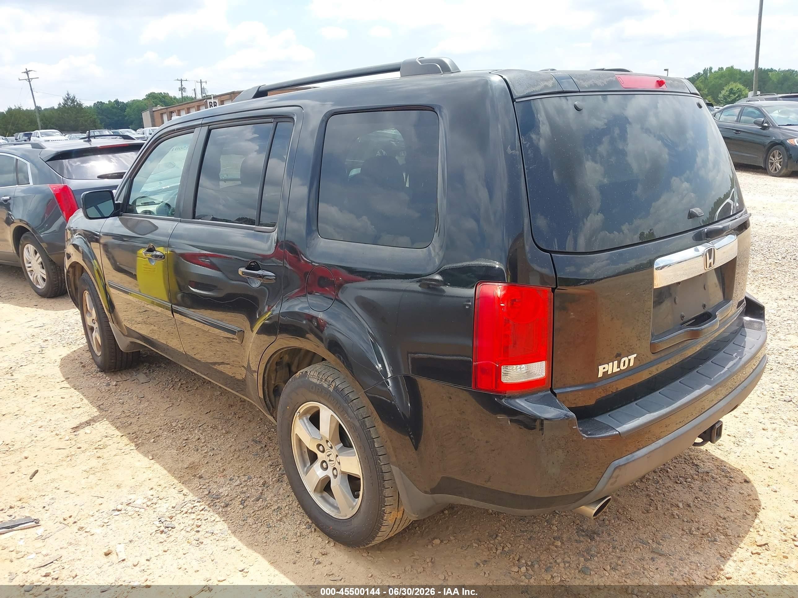 2009 Honda Pilot Ex-l Black vin: 5FNYF38549B022696