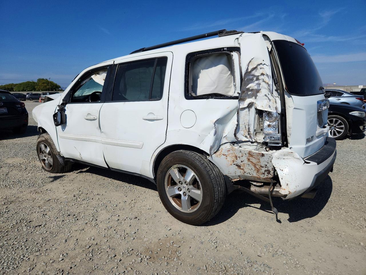 2009 Honda Pilot Exl Белый vin: 5FNYF38549B025677