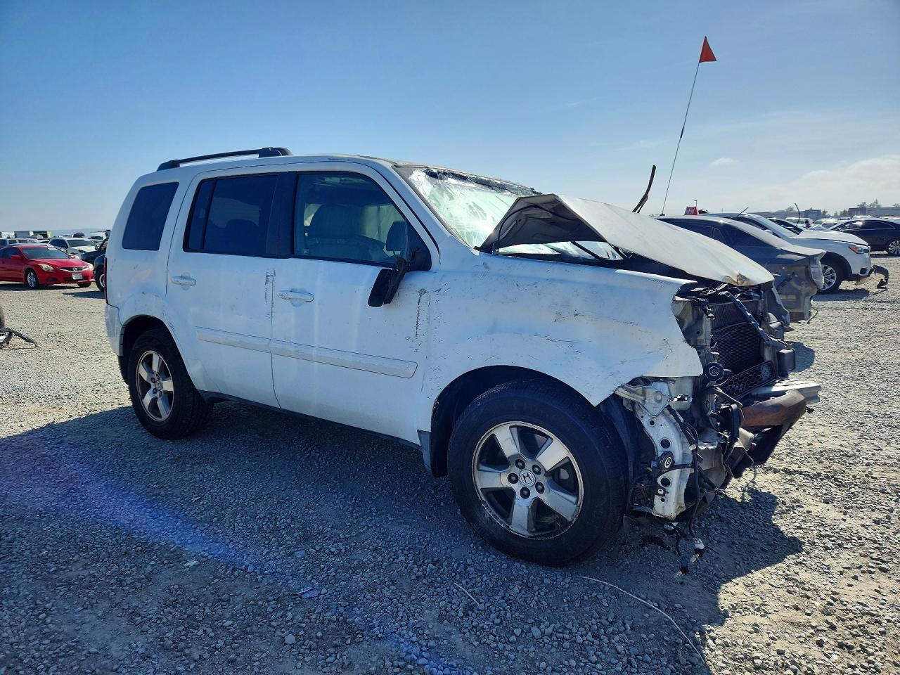 2009 Honda Pilot Exl Белый vin: 5FNYF38549B025677
