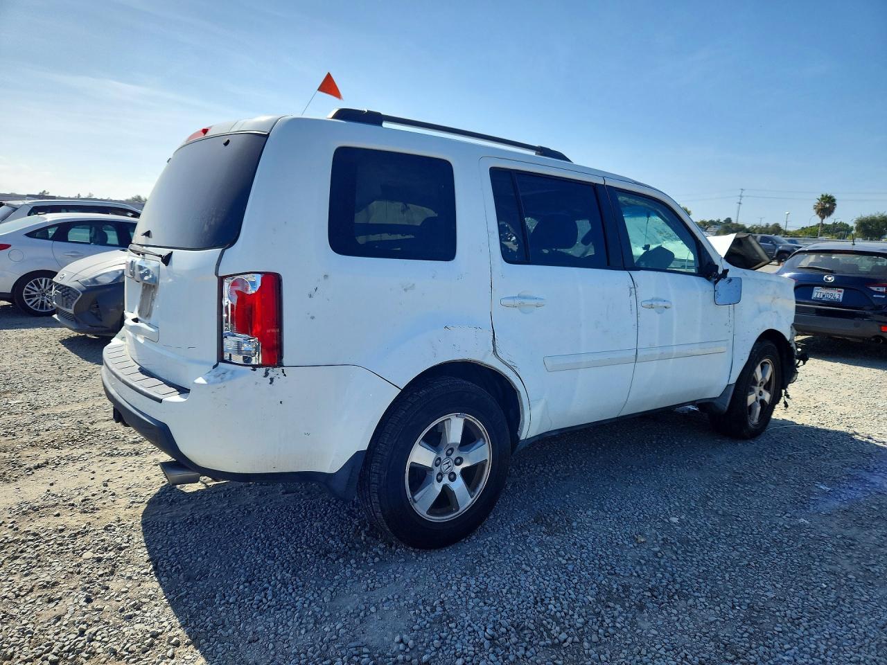 2009 Honda Pilot Exl Белый vin: 5FNYF38549B025677
