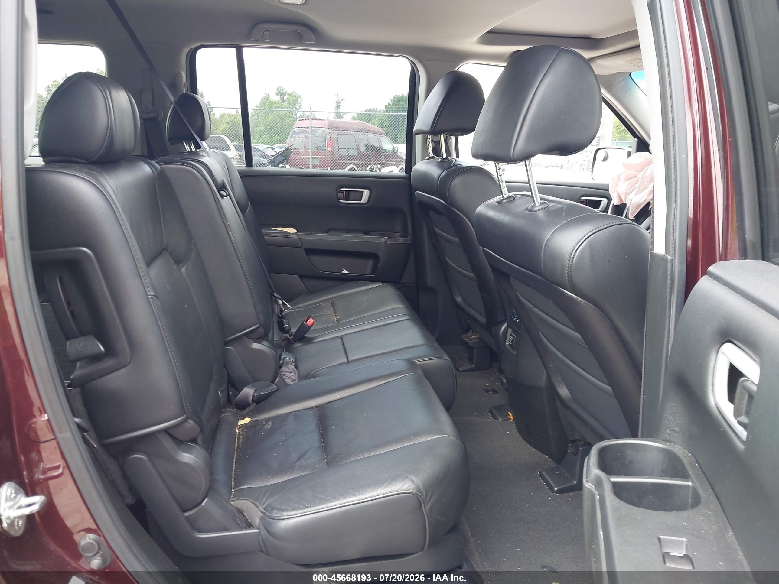 2009 Honda Pilot Ex-l Maroon vin: 5FNYF38559B013084