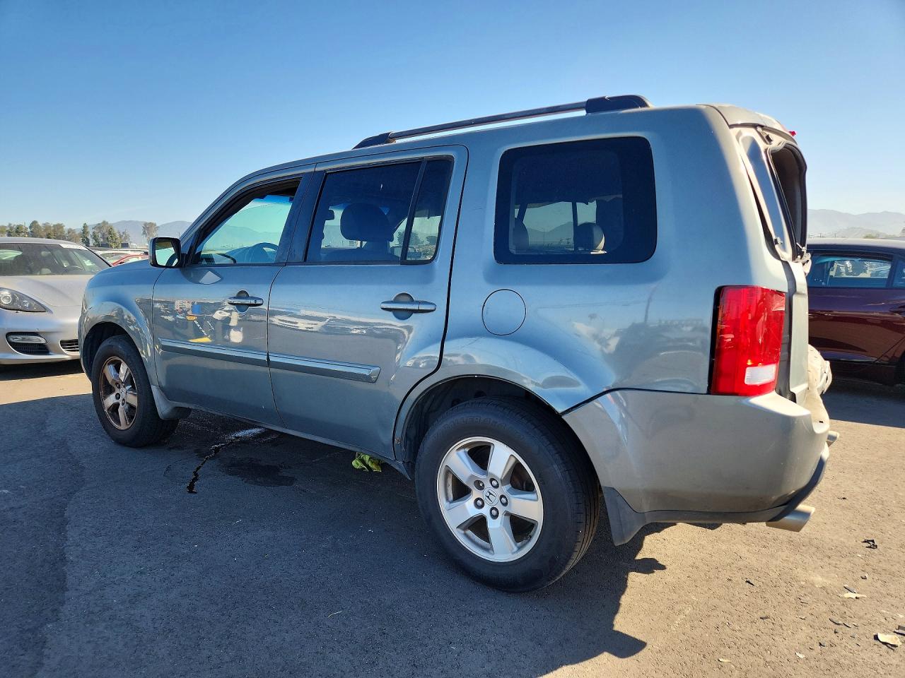 2009 Honda Pilot Exl Silver vin: 5FNYF38559B013893
