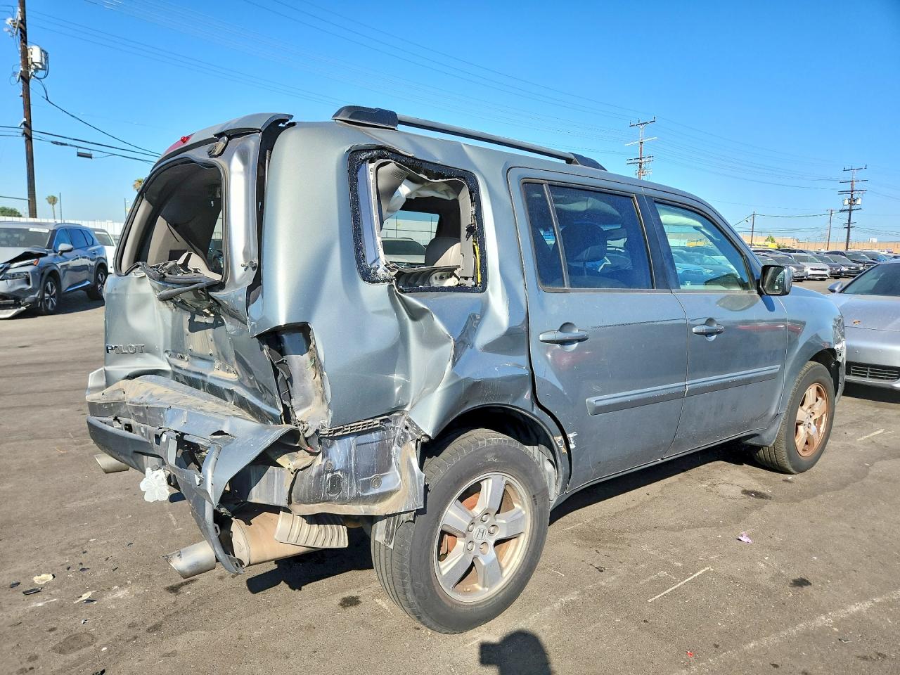 2009 Honda Pilot Exl Silver vin: 5FNYF38559B013893