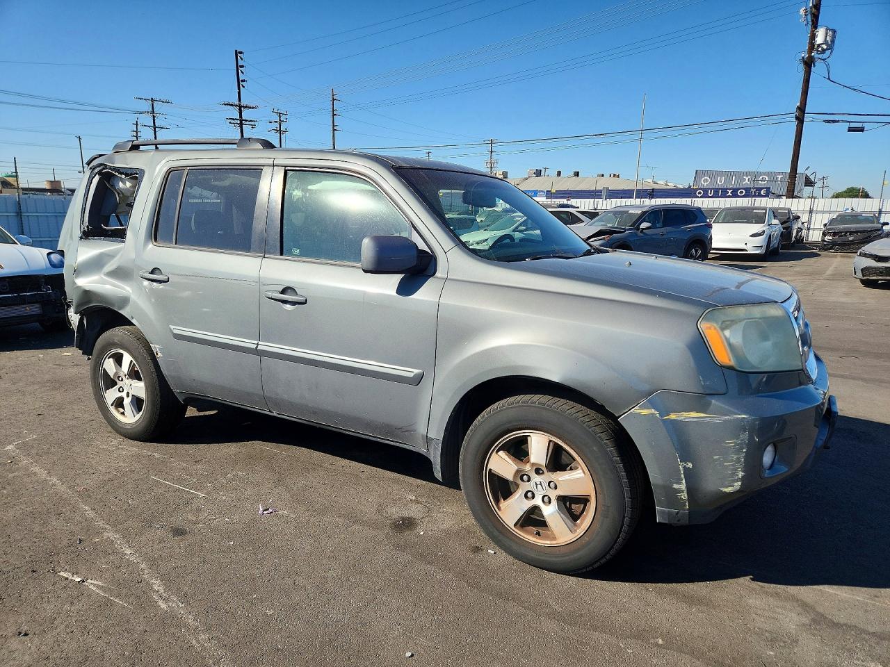 2009 Honda Pilot Exl Silver vin: 5FNYF38559B013893