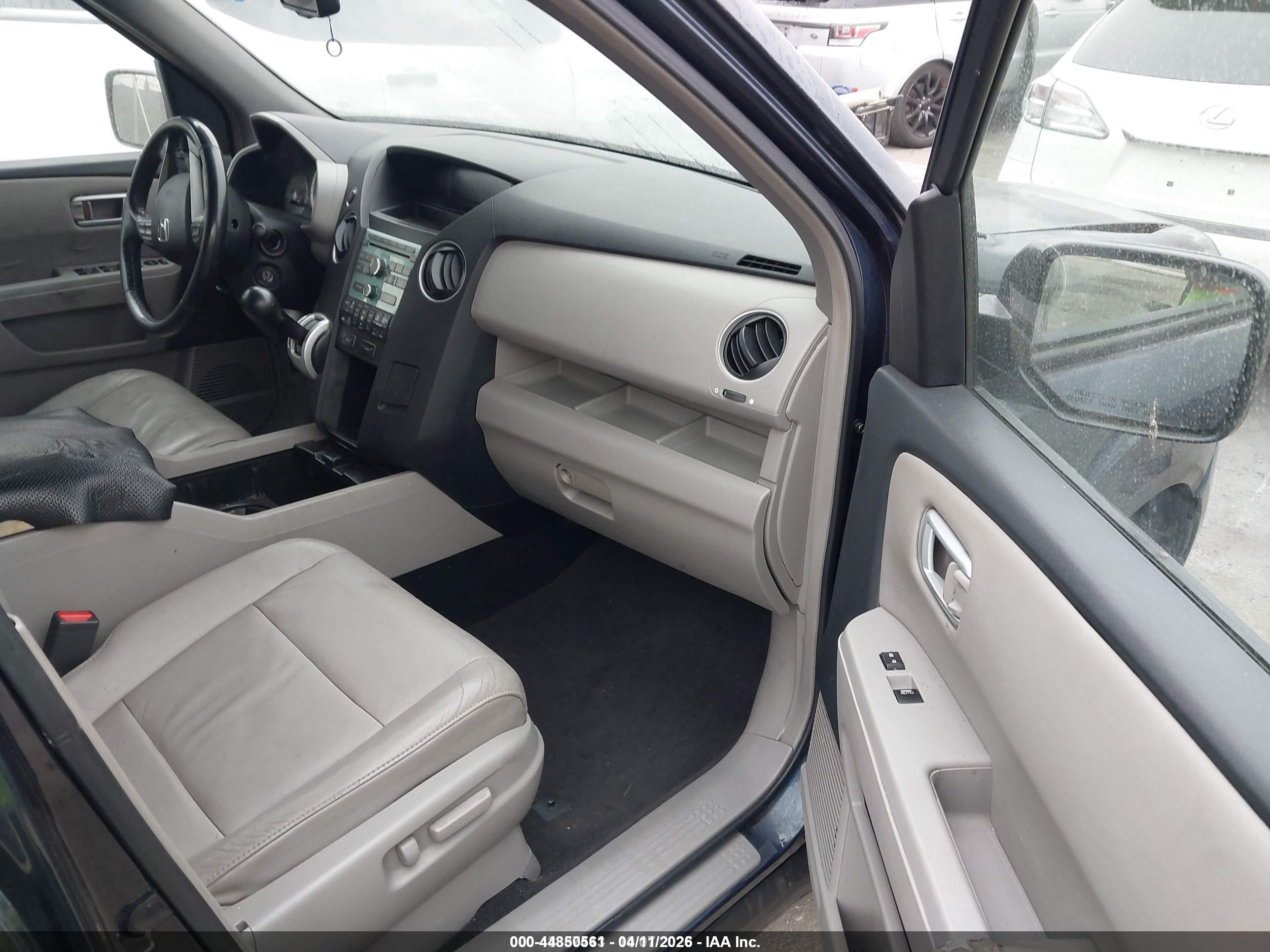 2009 Honda Pilot Ex-l Dark Blue vin: 5FNYF38559B026806