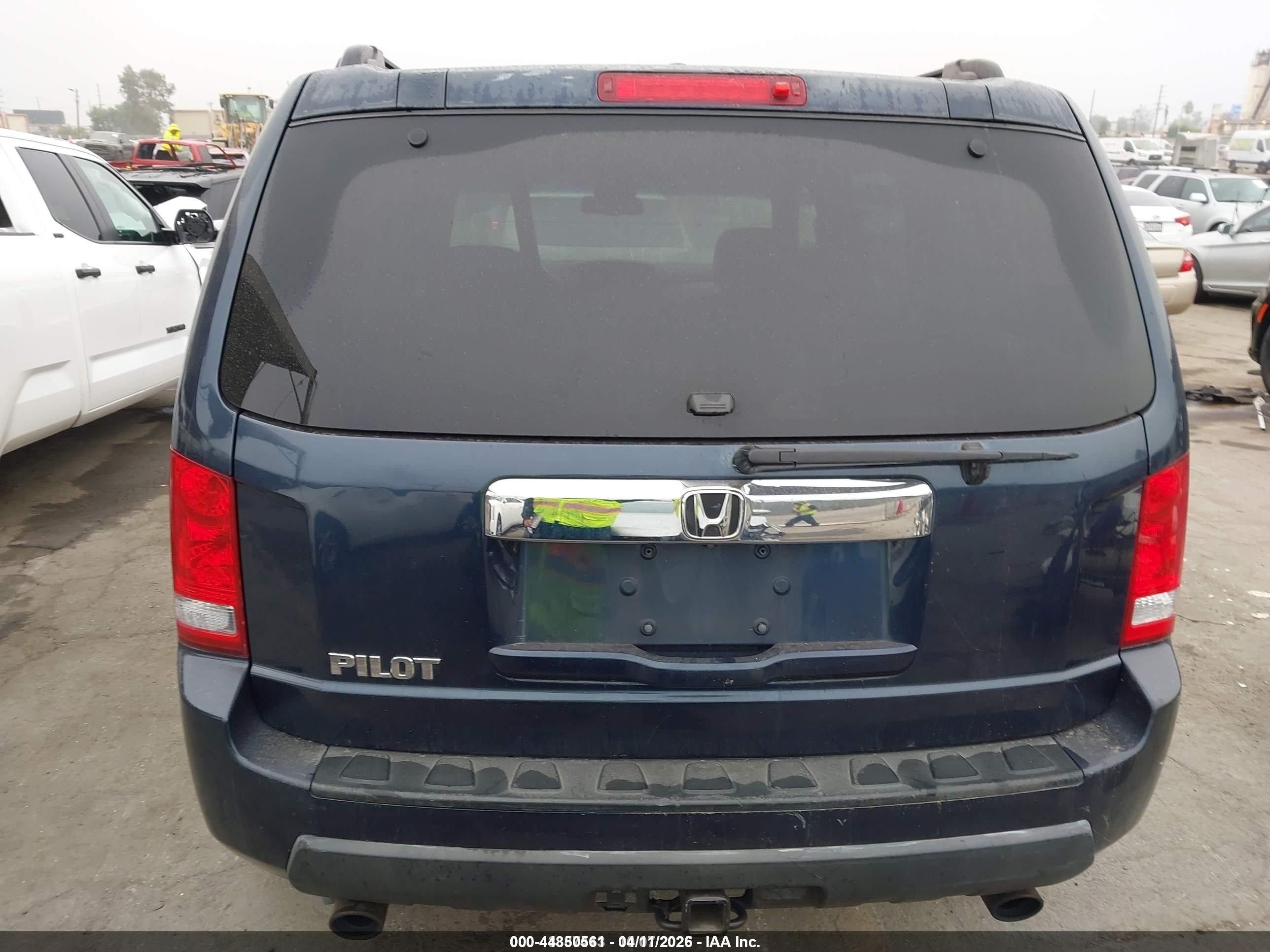 2009 Honda Pilot Ex-l Dark Blue vin: 5FNYF38559B026806