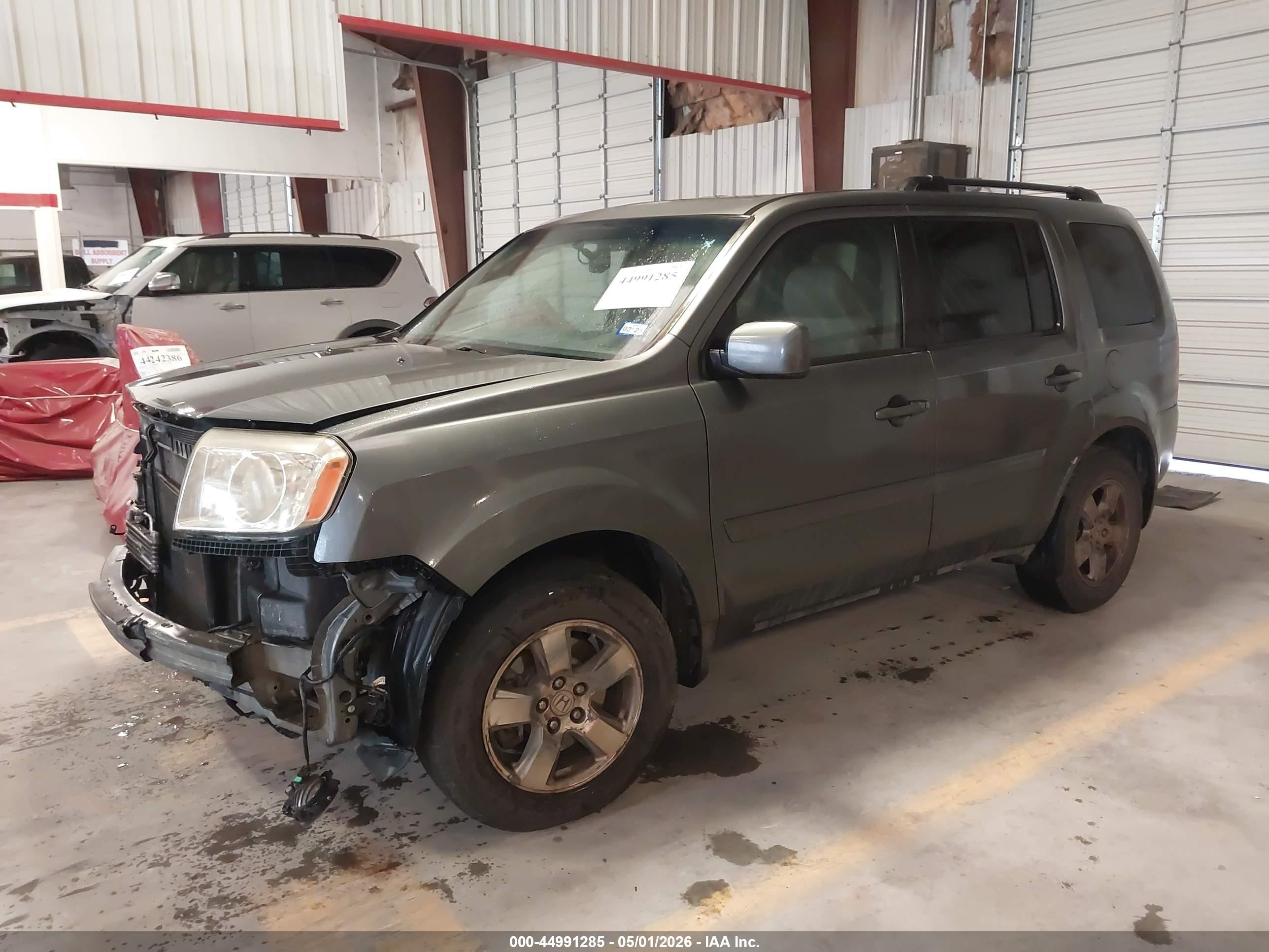 2009 Honda Pilot Ex-l Gray vin: 5FNYF38569B003566