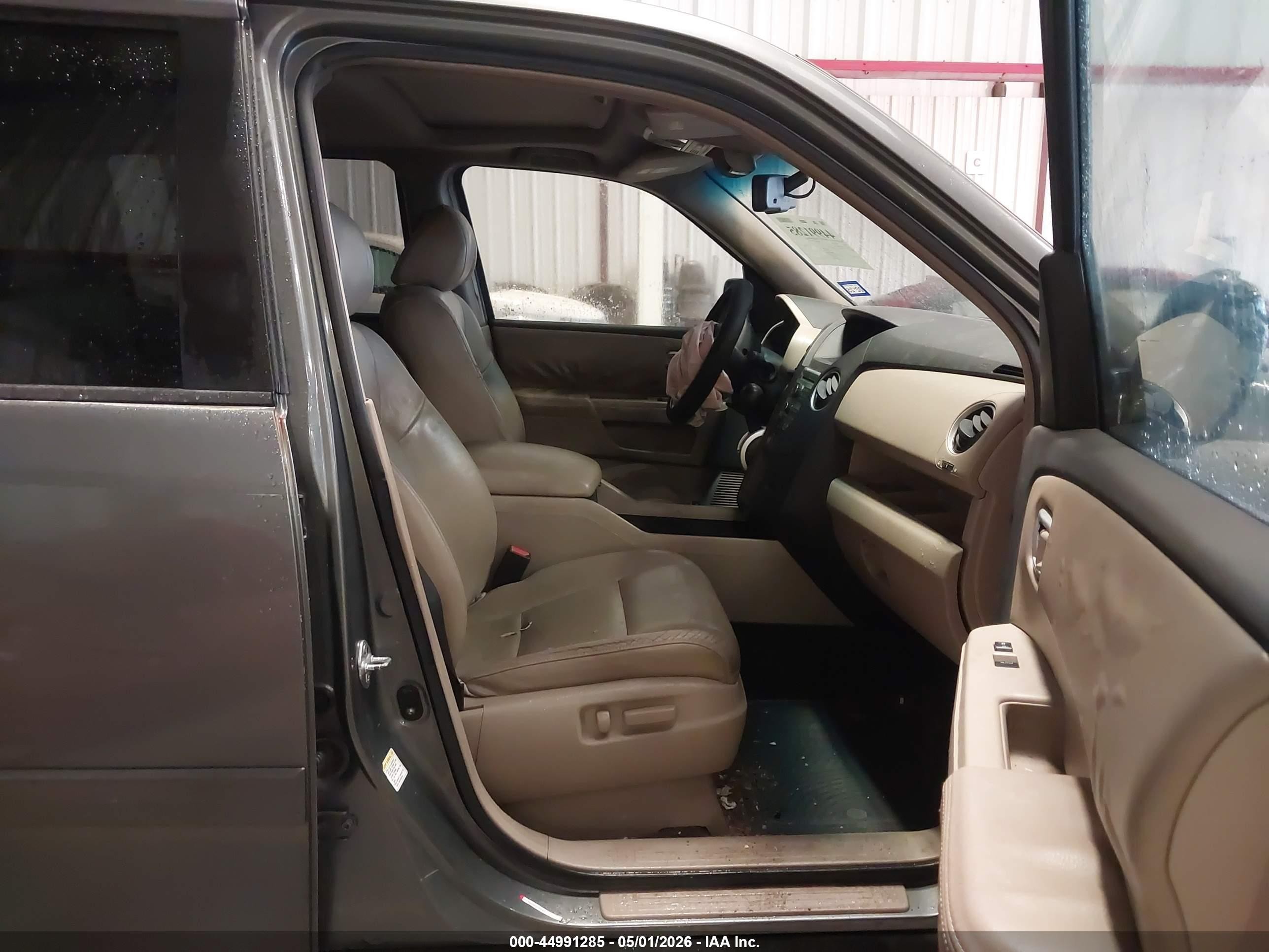 2009 Honda Pilot Ex-l Gray vin: 5FNYF38569B003566