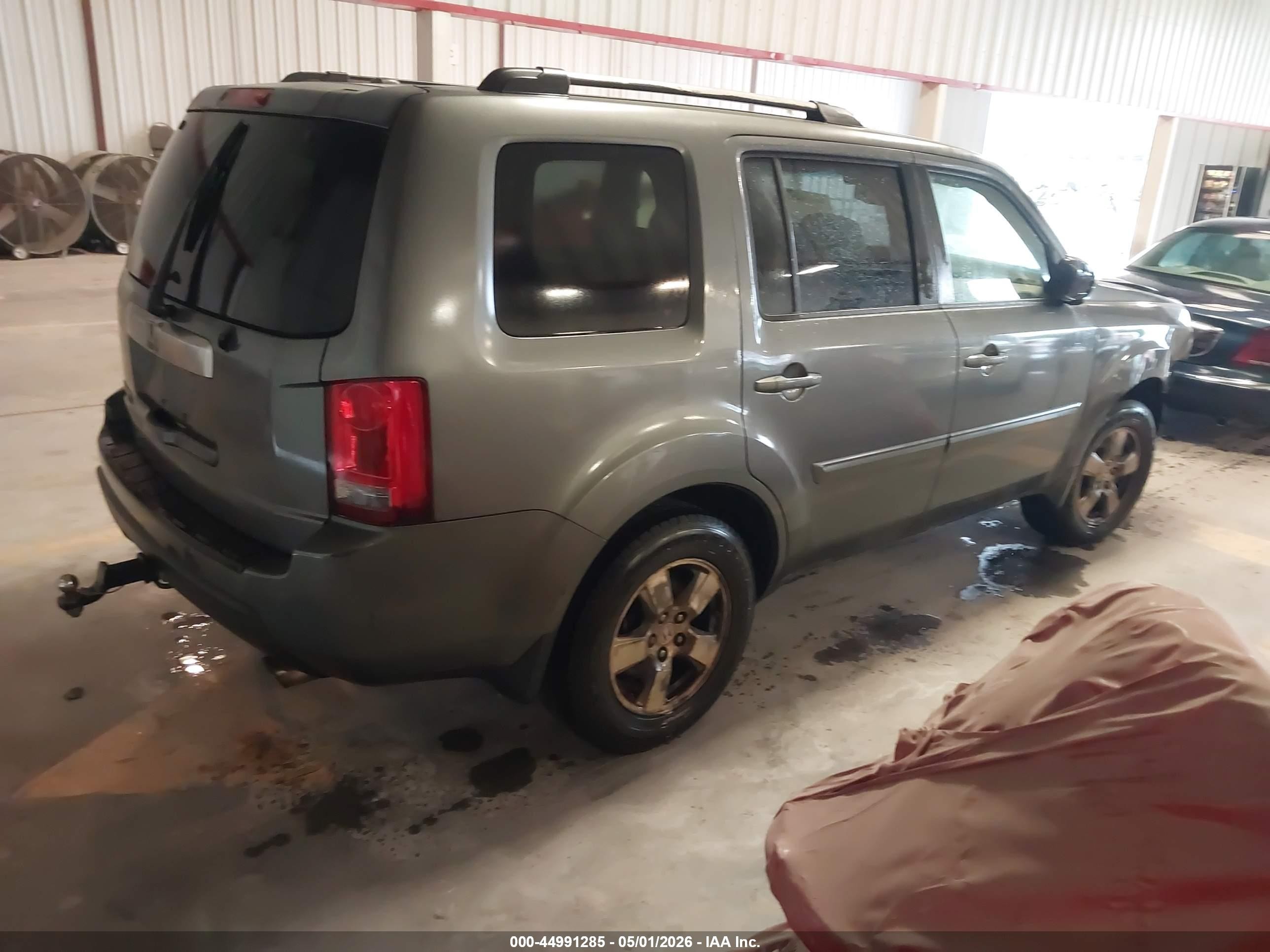 2009 Honda Pilot Ex-l Gray vin: 5FNYF38569B003566