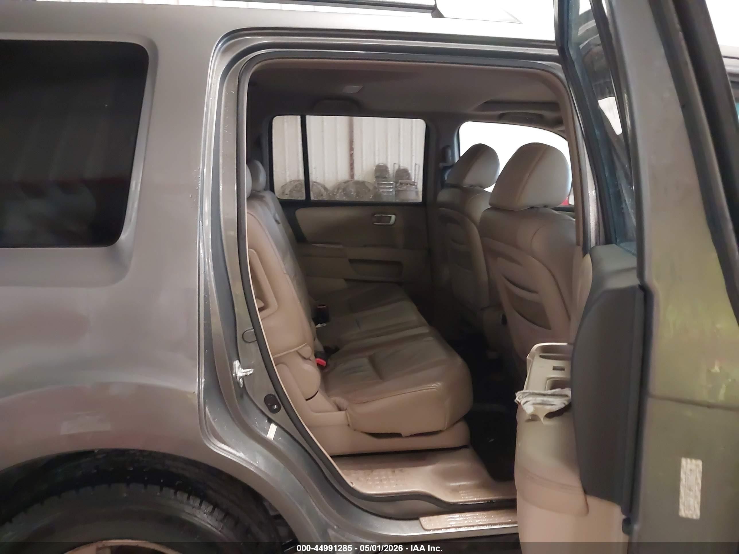 2009 Honda Pilot Ex-l Gray vin: 5FNYF38569B003566