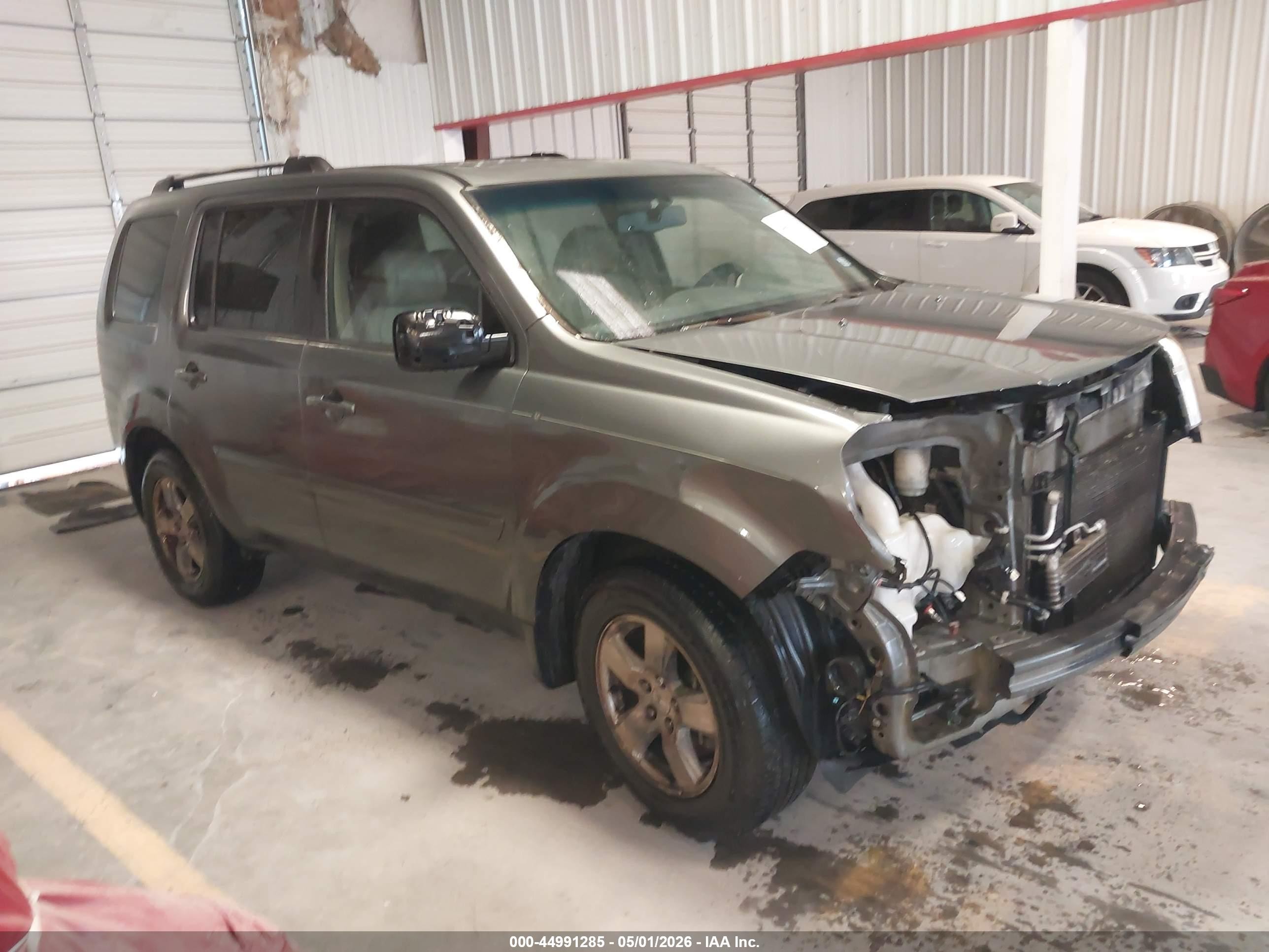 2009 Honda Pilot Ex-l Gray vin: 5FNYF38569B003566