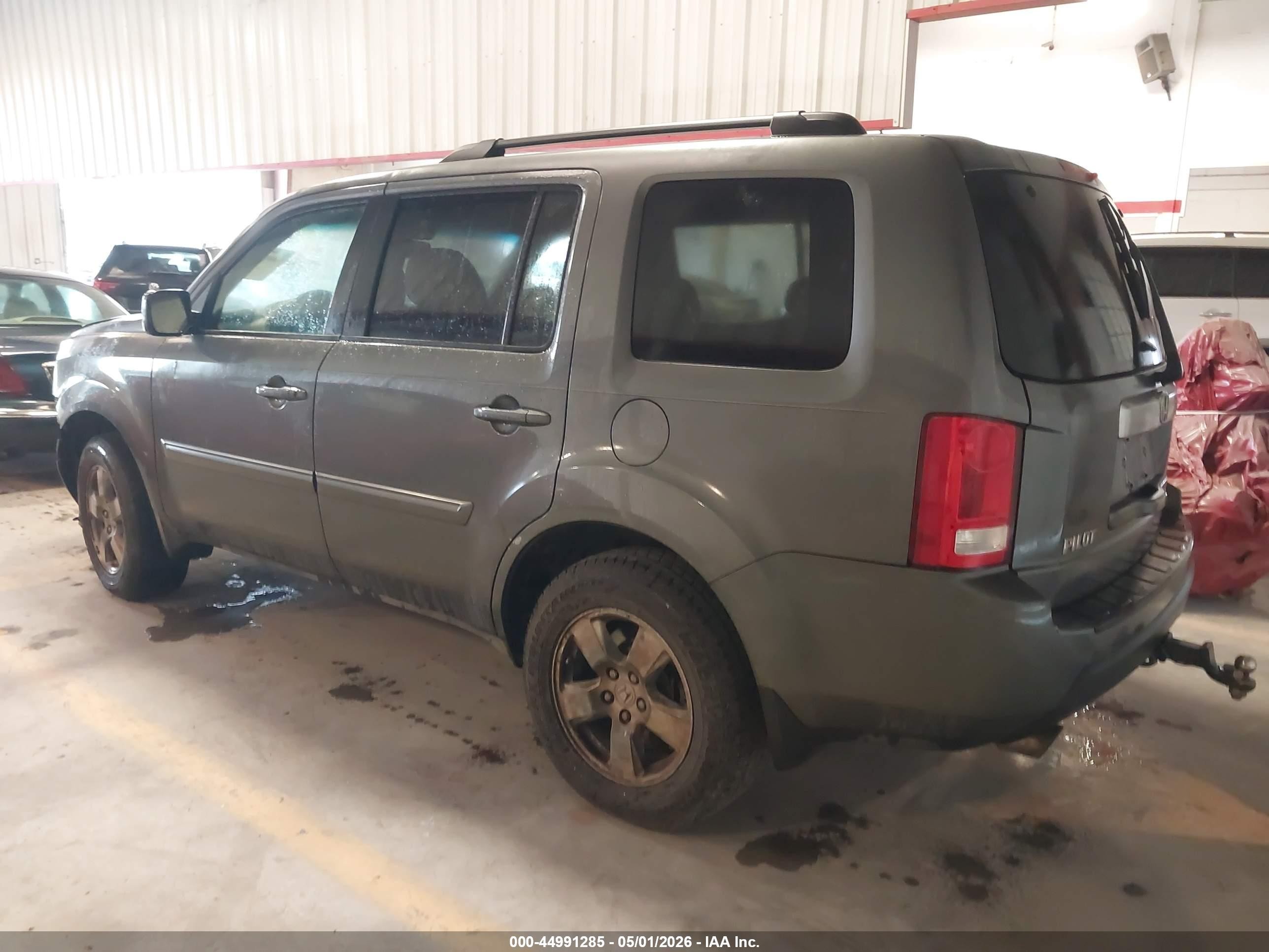 2009 Honda Pilot Ex-l Gray vin: 5FNYF38569B003566