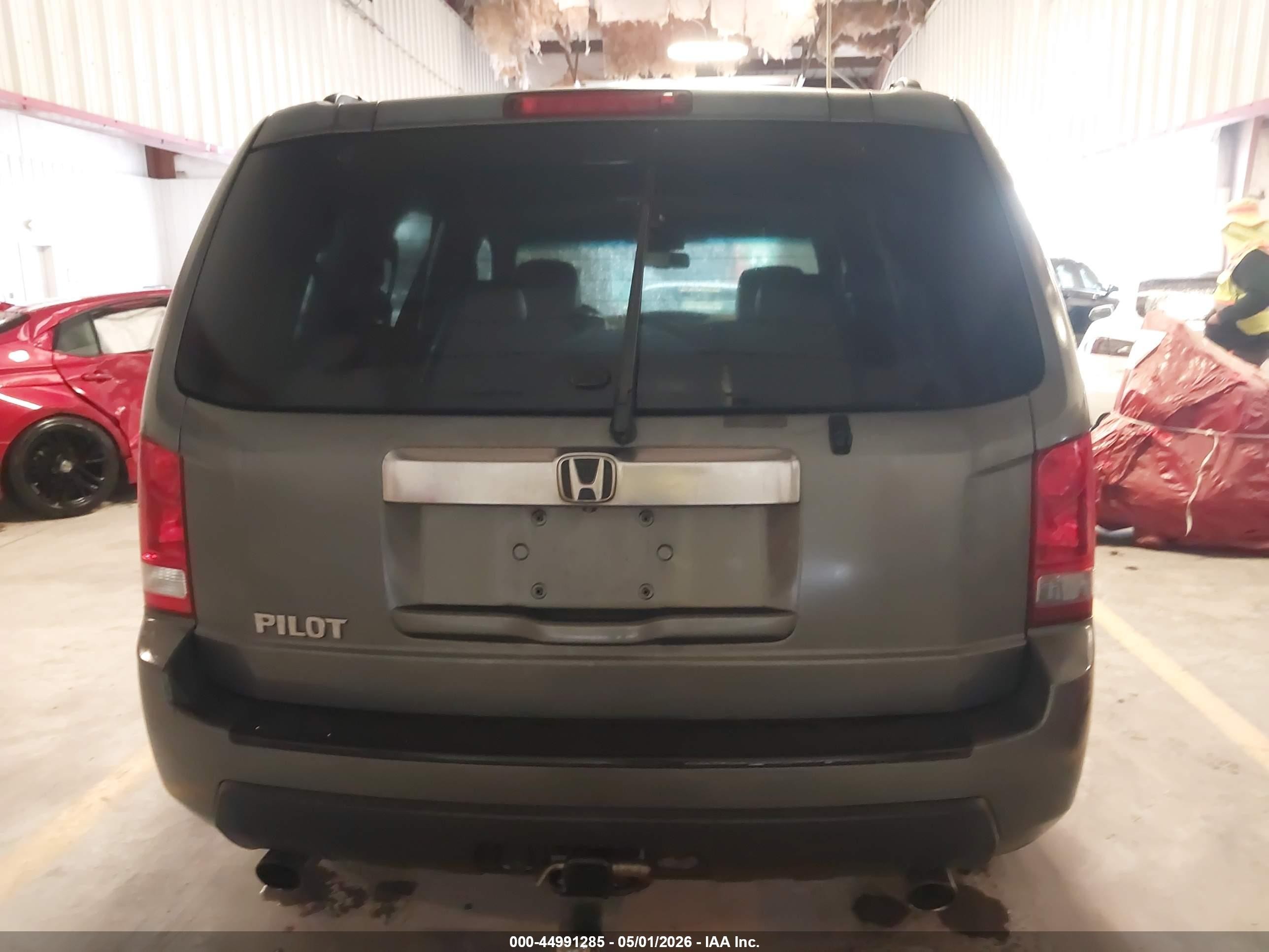 2009 Honda Pilot Ex-l Gray vin: 5FNYF38569B003566