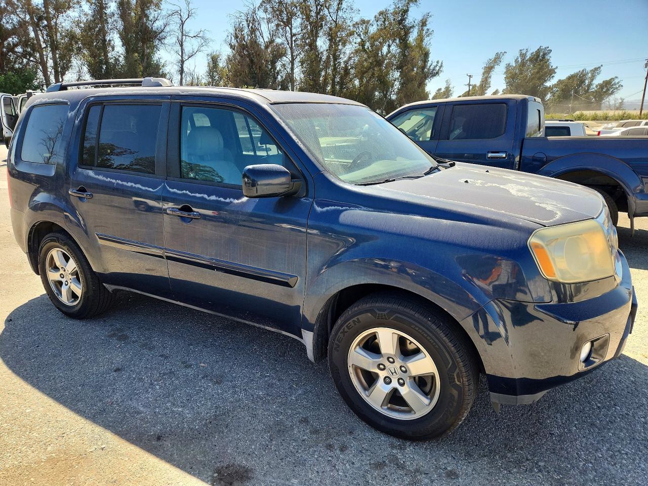 2009 Honda Pilot Exl Blue vin: 5FNYF38569B013353