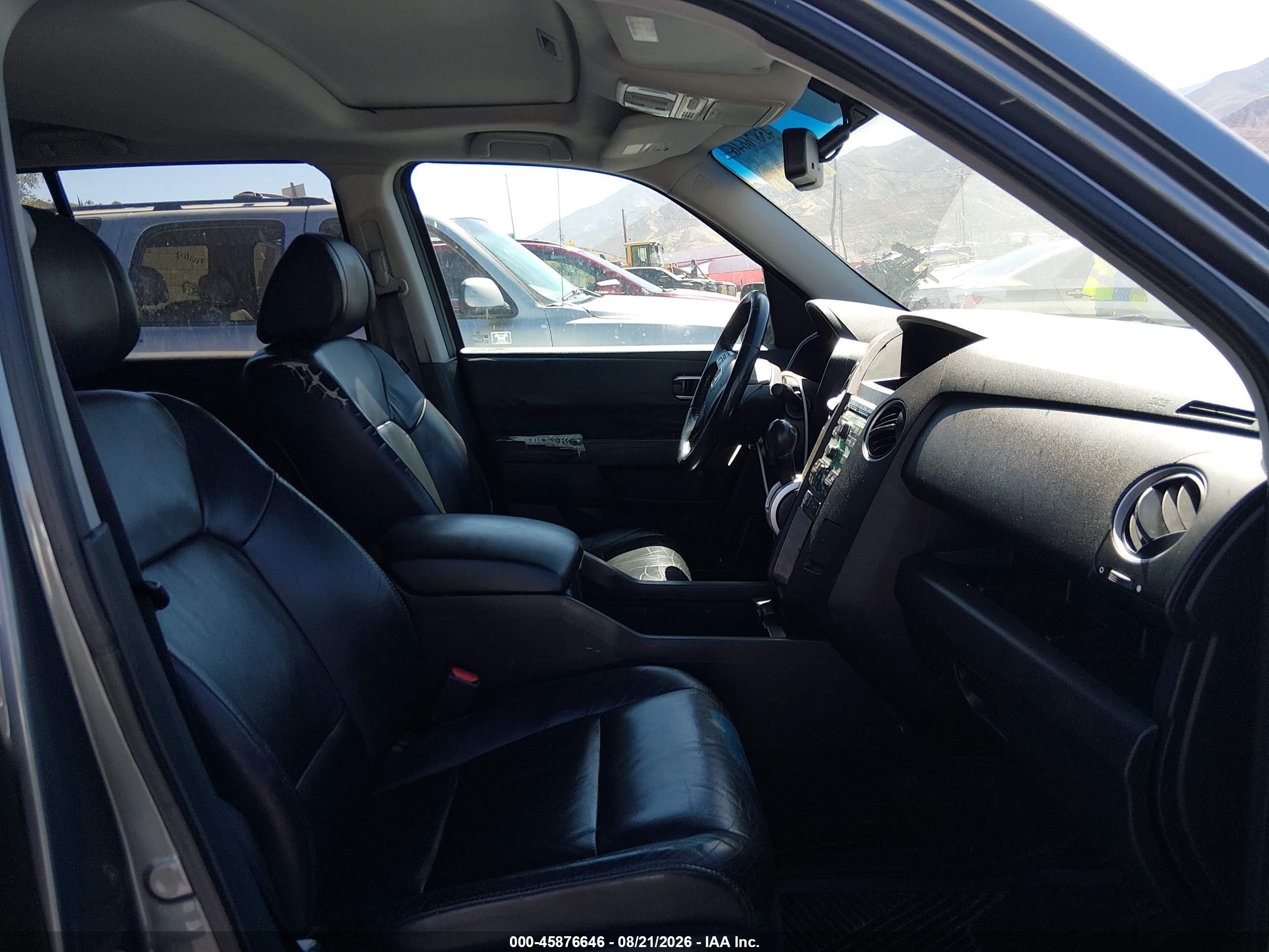 2009 Honda Pilot Exl Gray vin: 5FNYF38569B013997