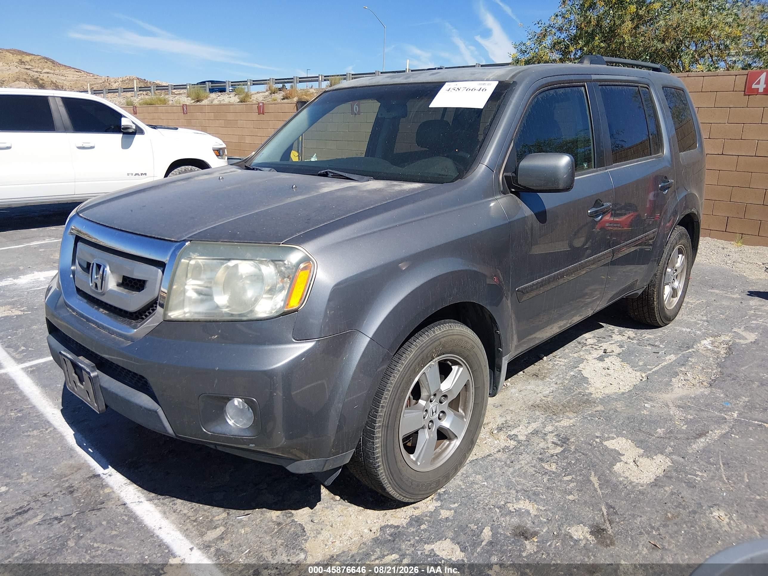 2009 Honda Pilot Exl Gray vin: 5FNYF38569B013997