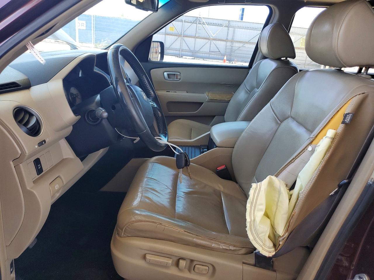 2009 Honda Pilot Exl Burgundy vin: 5FNYF38579B006511