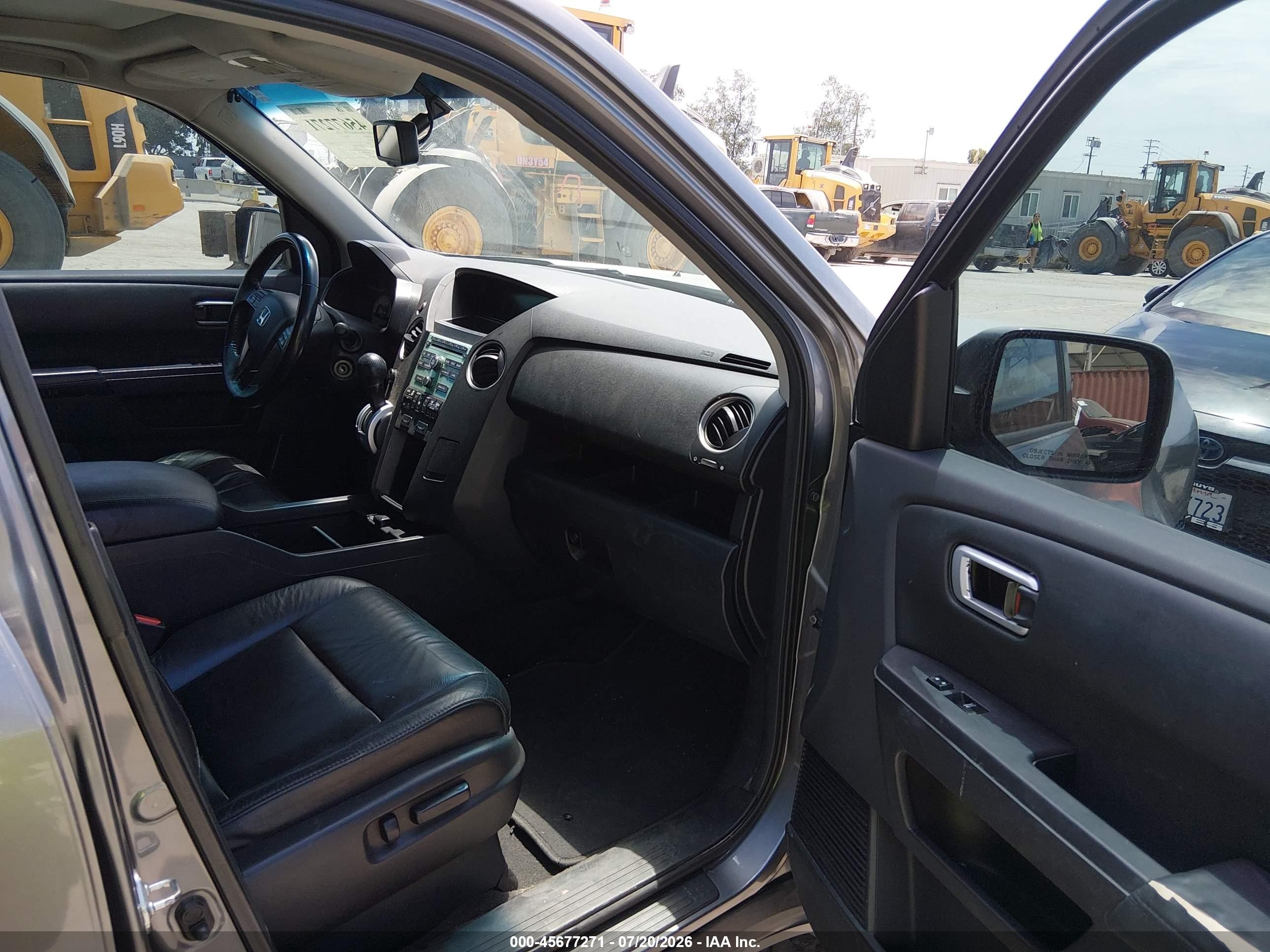 2009 Honda Pilot Ex-l Gray vin: 5FNYF38579B018139