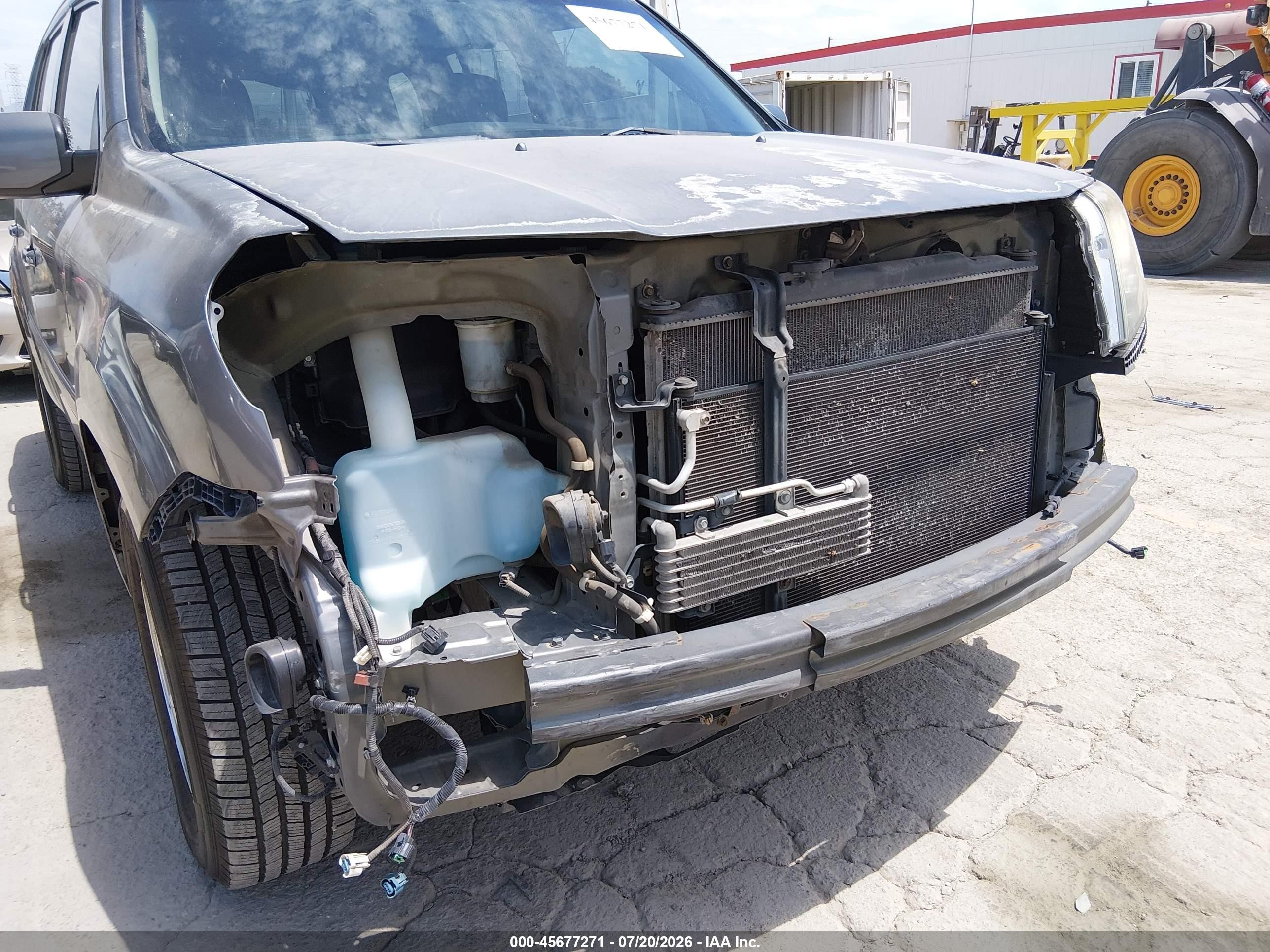 2009 Honda Pilot Ex-l Gray vin: 5FNYF38579B018139