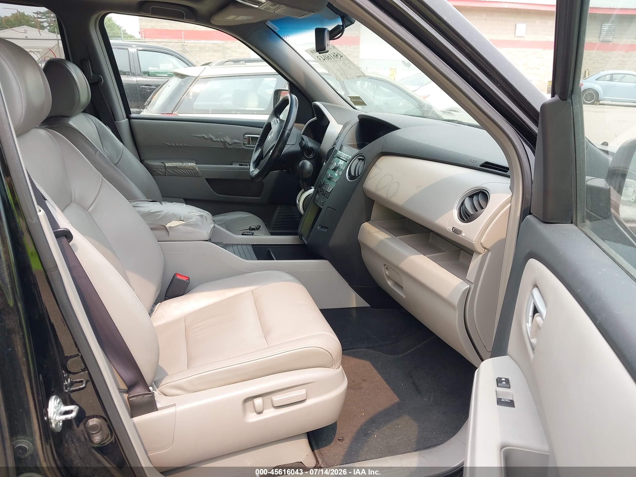 2009 Honda Pilot Ex-l Black vin: 5FNYF38579B019680