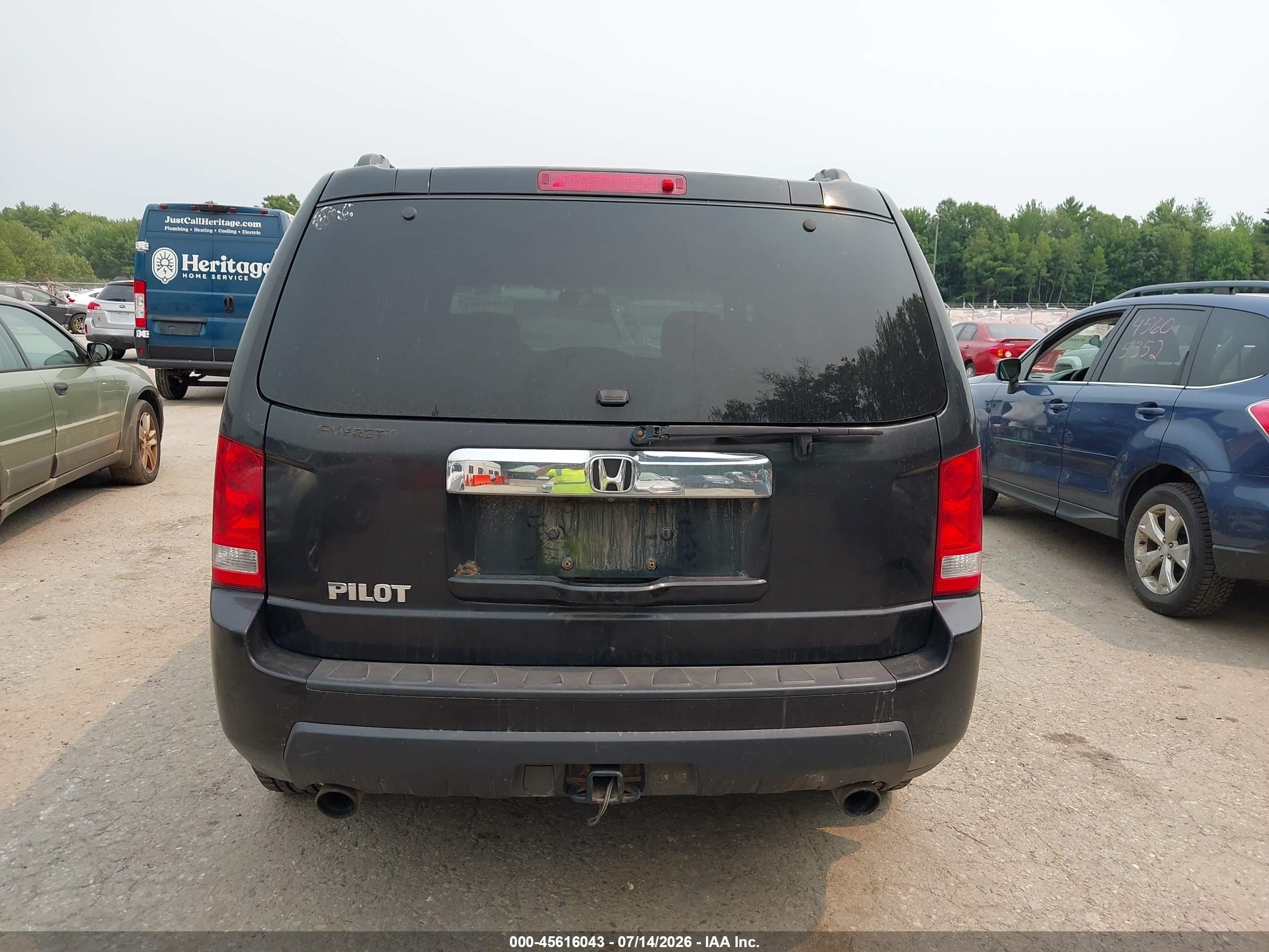 2009 Honda Pilot Ex-l Black vin: 5FNYF38579B019680