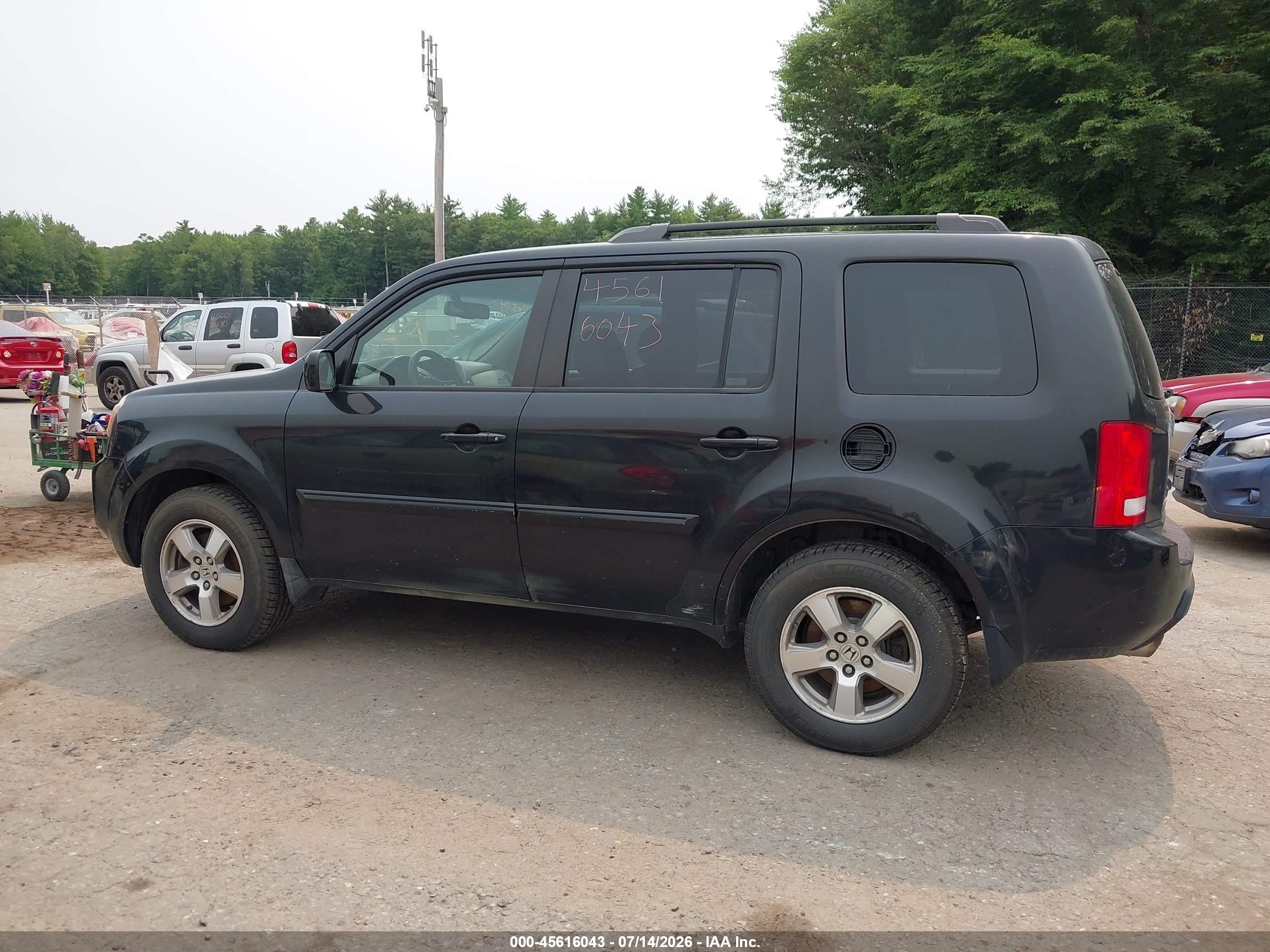 2009 Honda Pilot Ex-l Black vin: 5FNYF38579B019680