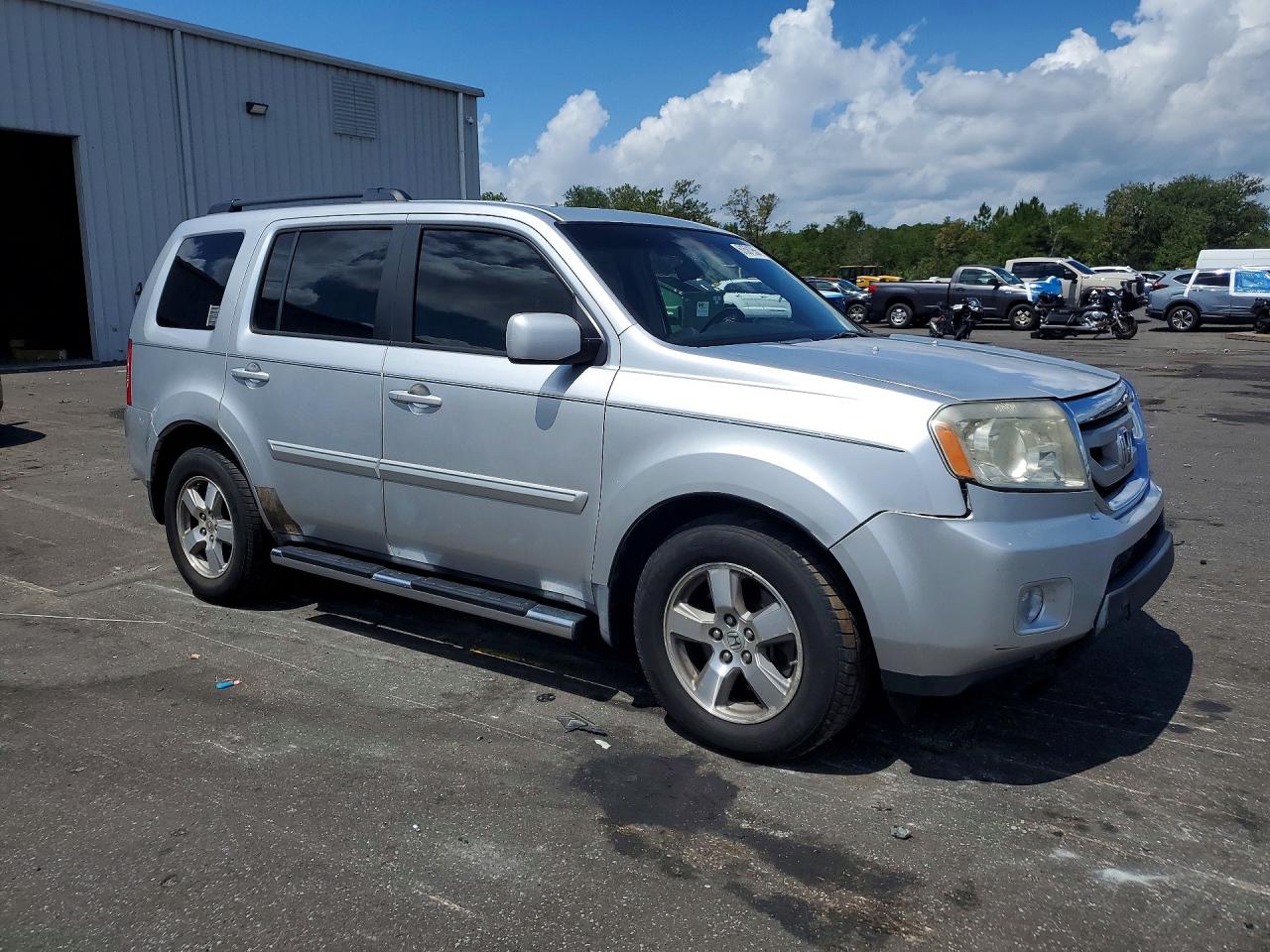 2009 Honda Pilot Exl Silver vin: 5FNYF38579B022725