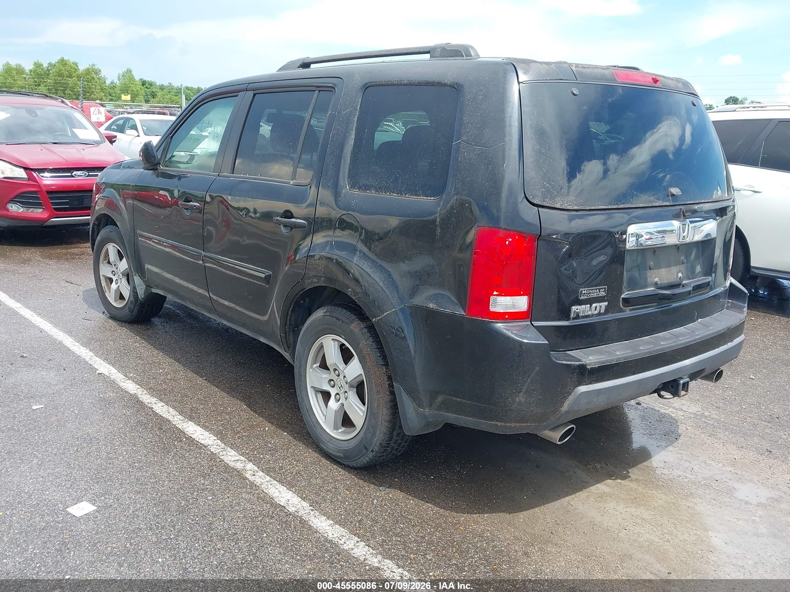 2009 Honda Pilot Ex-l Black vin: 5FNYF38599B017168