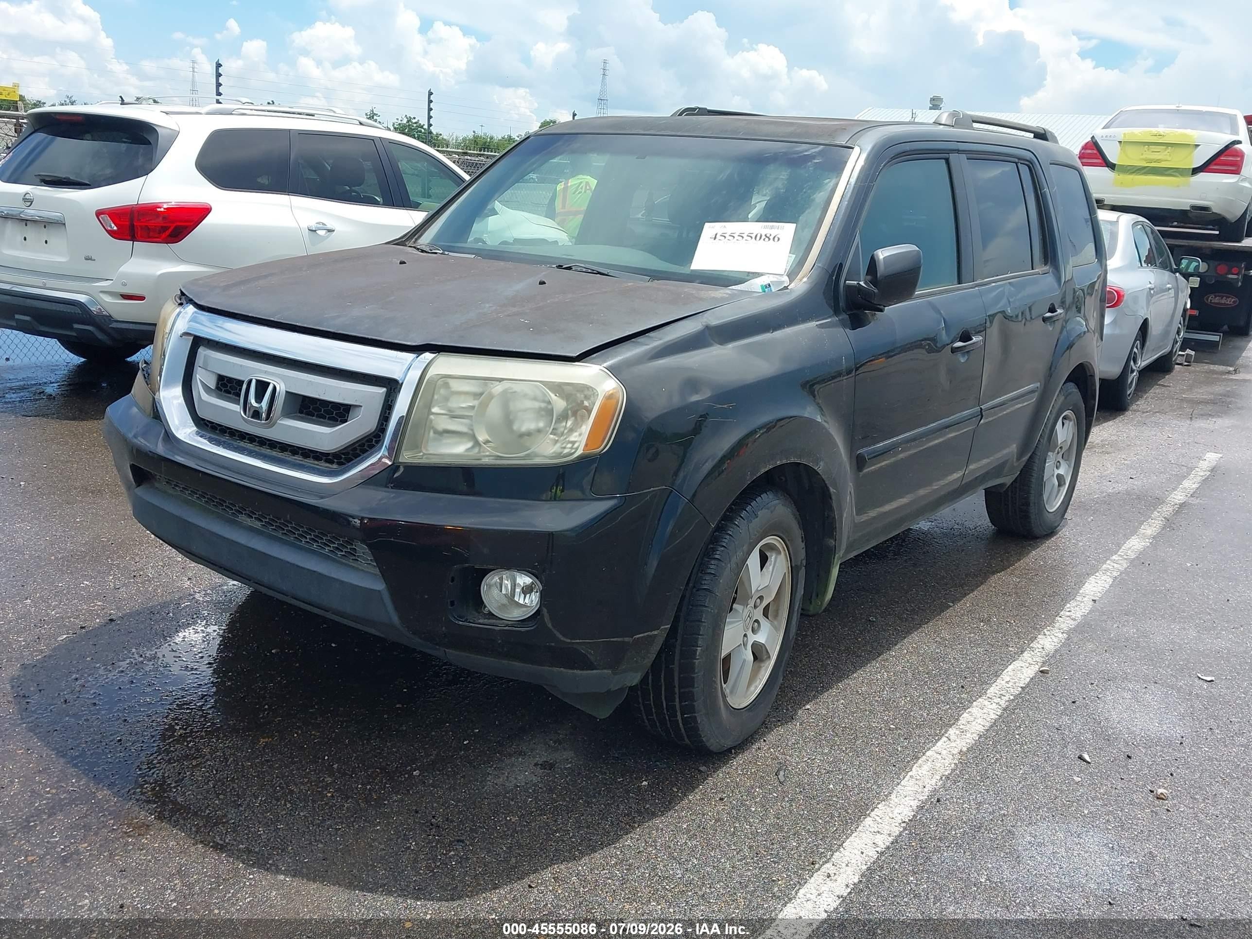 2009 Honda Pilot Ex-l Black vin: 5FNYF38599B017168