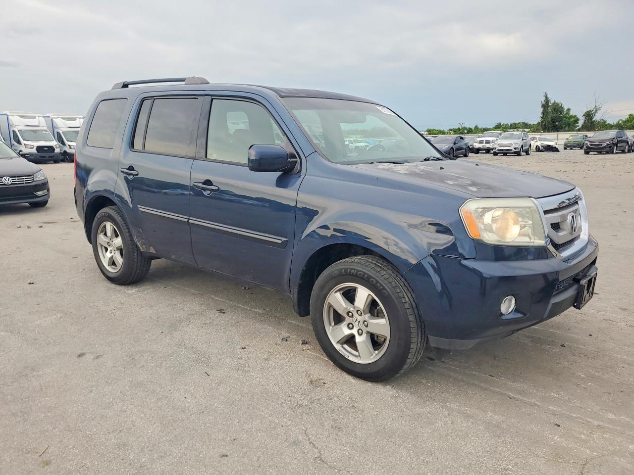 2009 Honda Pilot Exl Blue vin: 5FNYF38599B021074