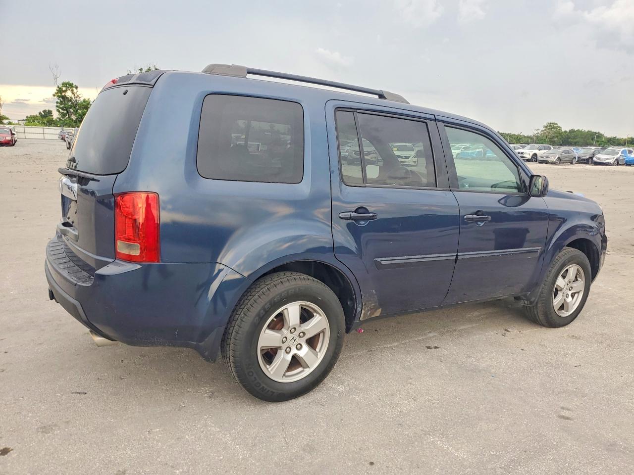 2009 Honda Pilot Exl Blue vin: 5FNYF38599B021074