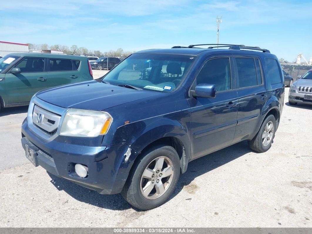 2009 Honda Pilot Ex-l Blue vin: 5FNYF385X9B019382