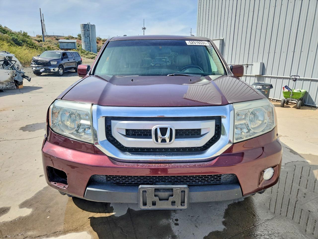 2009 Honda Pilot Exl Burgundy vin: 5FNYF38609B006682