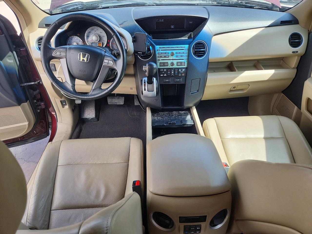 2009 Honda Pilot Exl Burgundy vin: 5FNYF38609B006682