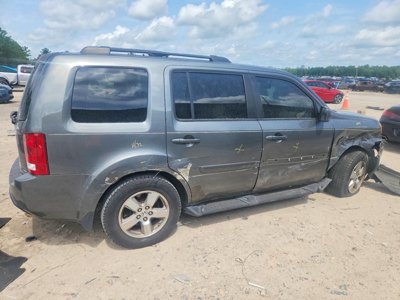2009 Honda Pilot Exl Silver vin: 5FNYF38609B007878