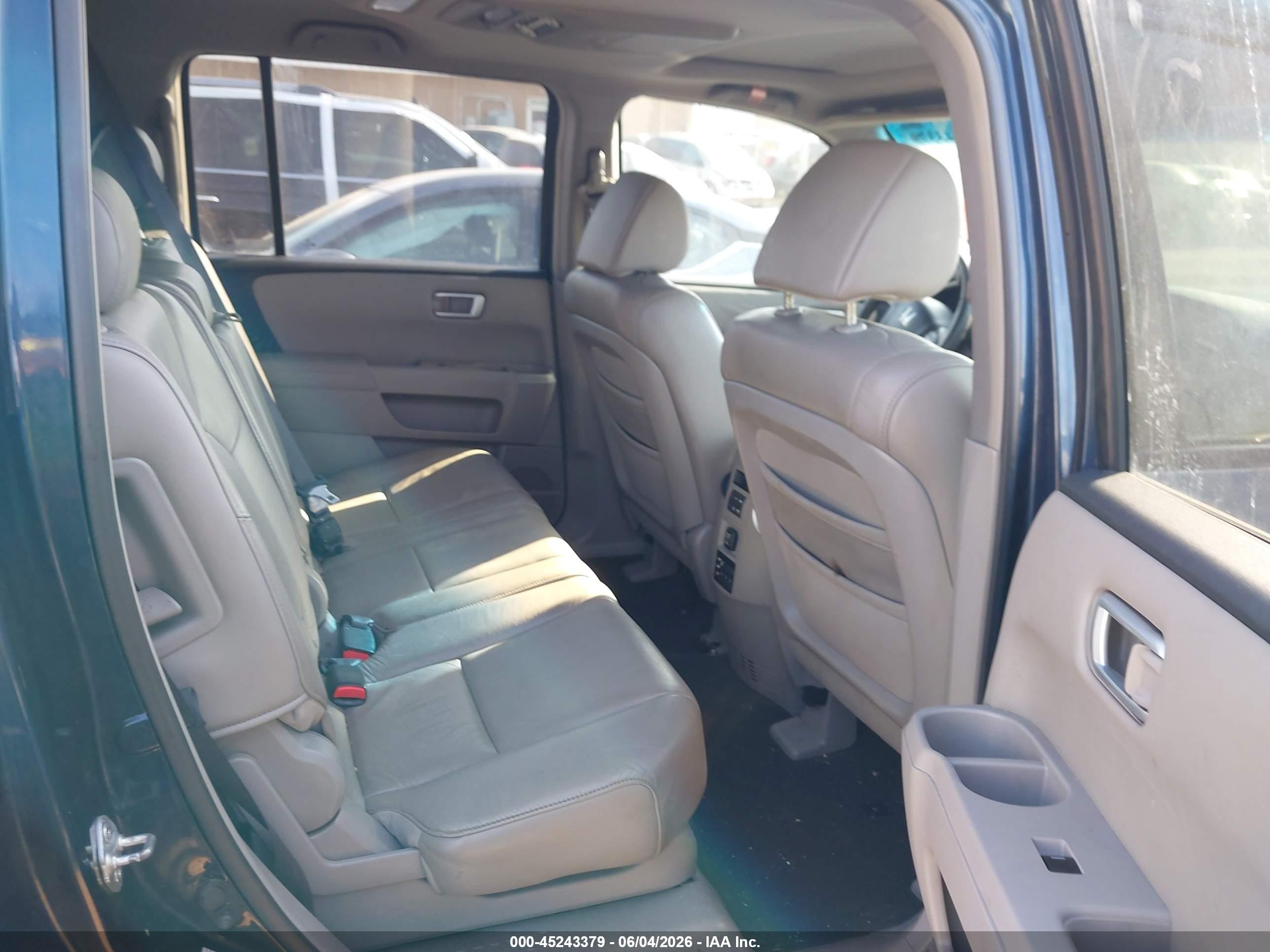 2009 Honda Pilot Ex-l Blue vin: 5FNYF38619B010630
