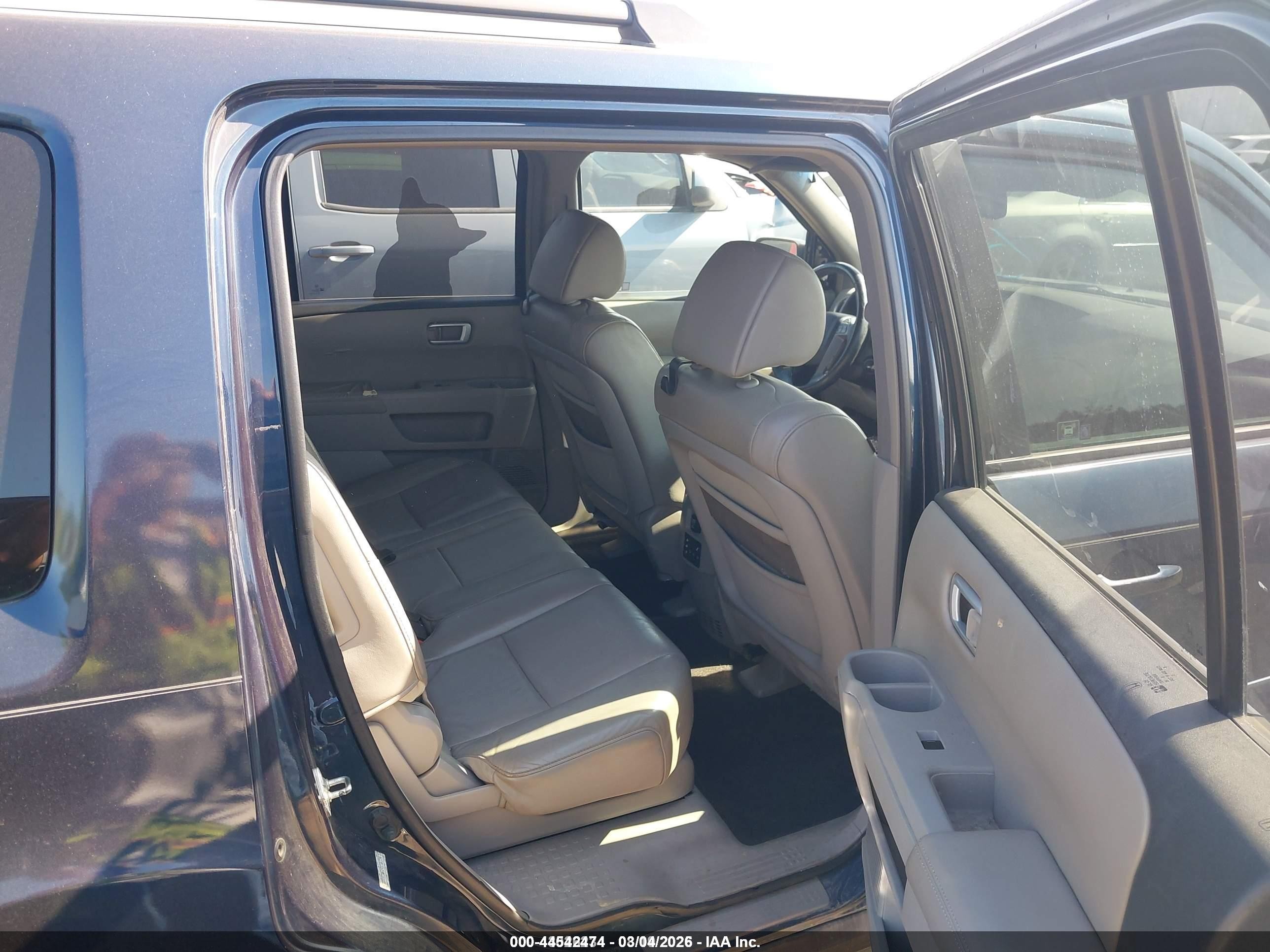 2009 Honda Pilot Ex-l Blue vin: 5FNYF38619B026374