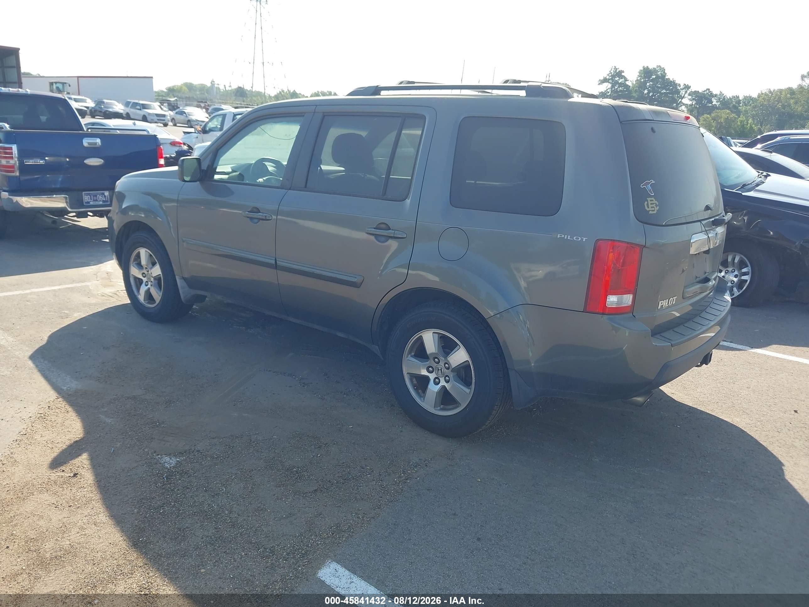 2009 Honda Pilot Ex-l Gray vin: 5FNYF38639B009625