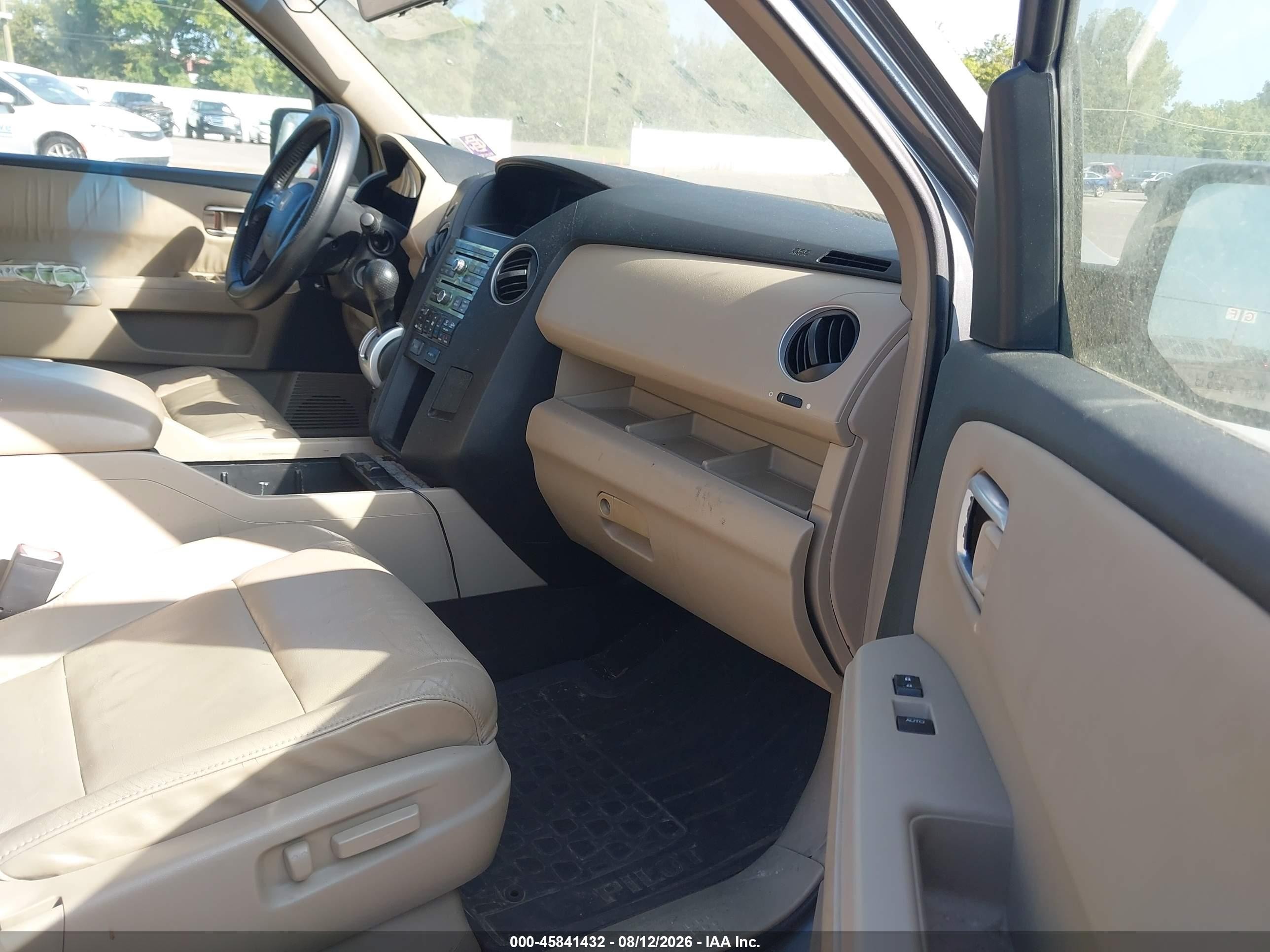 2009 Honda Pilot Ex-l Gray vin: 5FNYF38639B009625