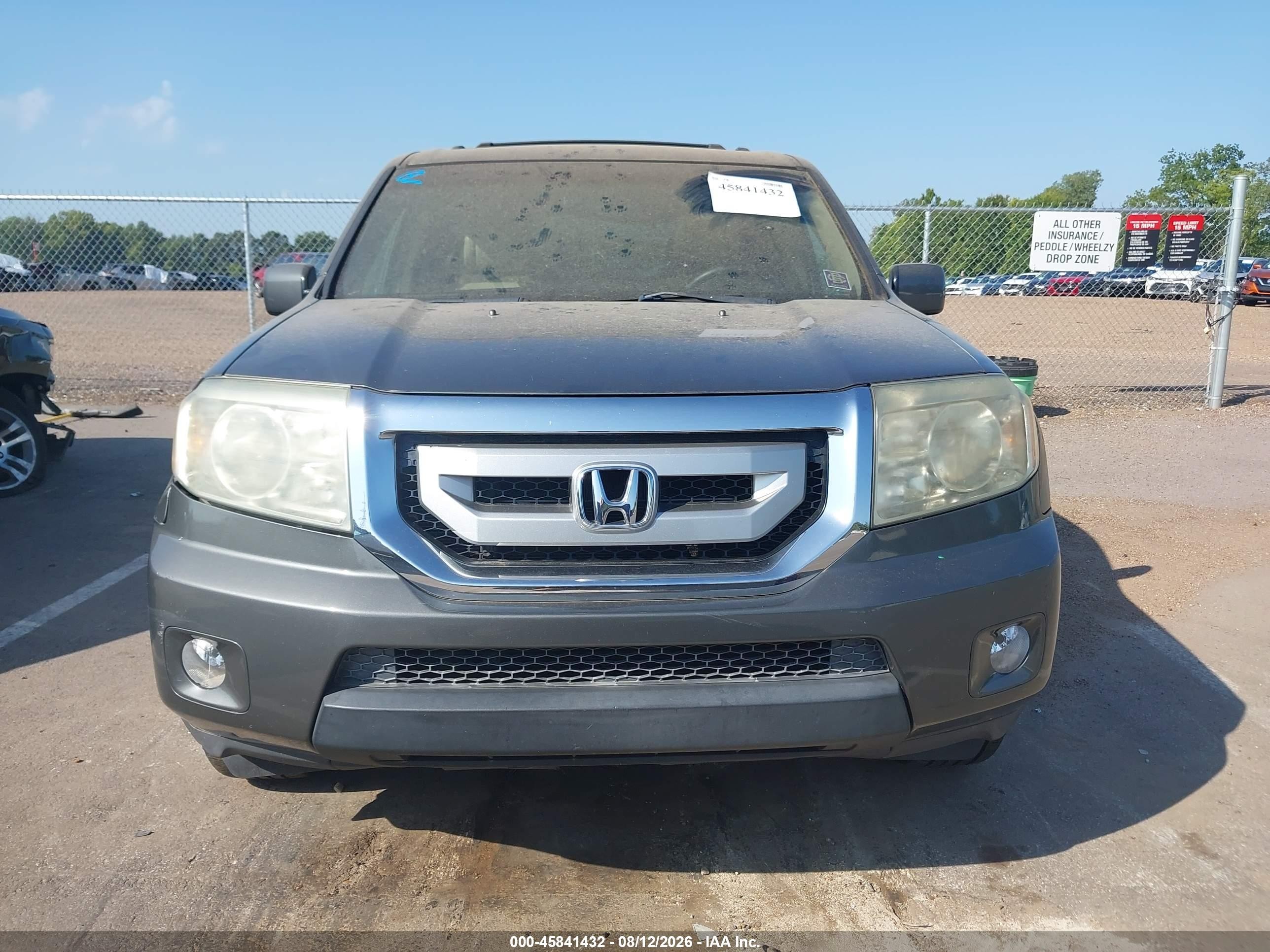 2009 Honda Pilot Ex-l Gray vin: 5FNYF38639B009625