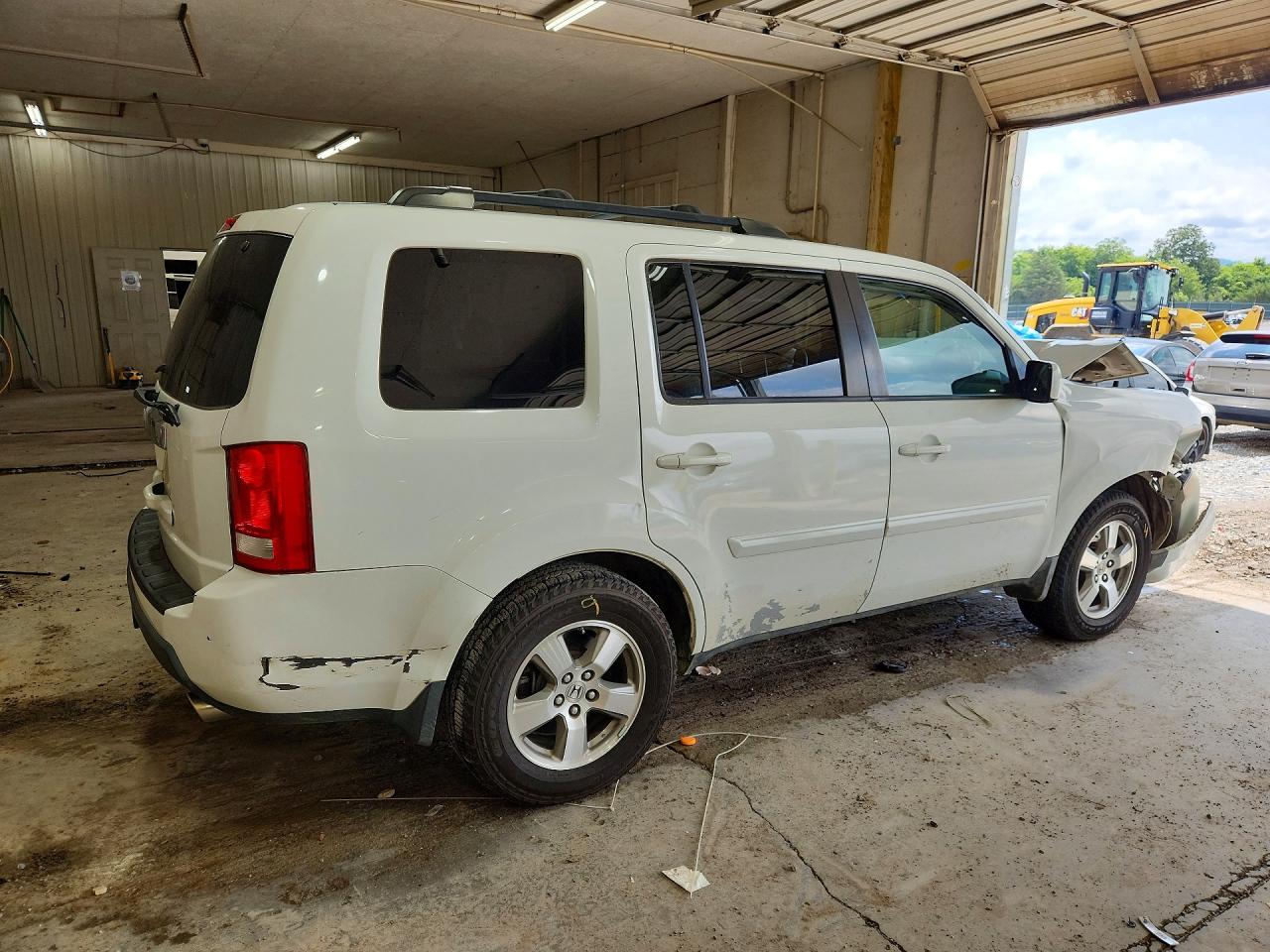 2009 Honda Pilot Exl White vin: 5FNYF38659B003339