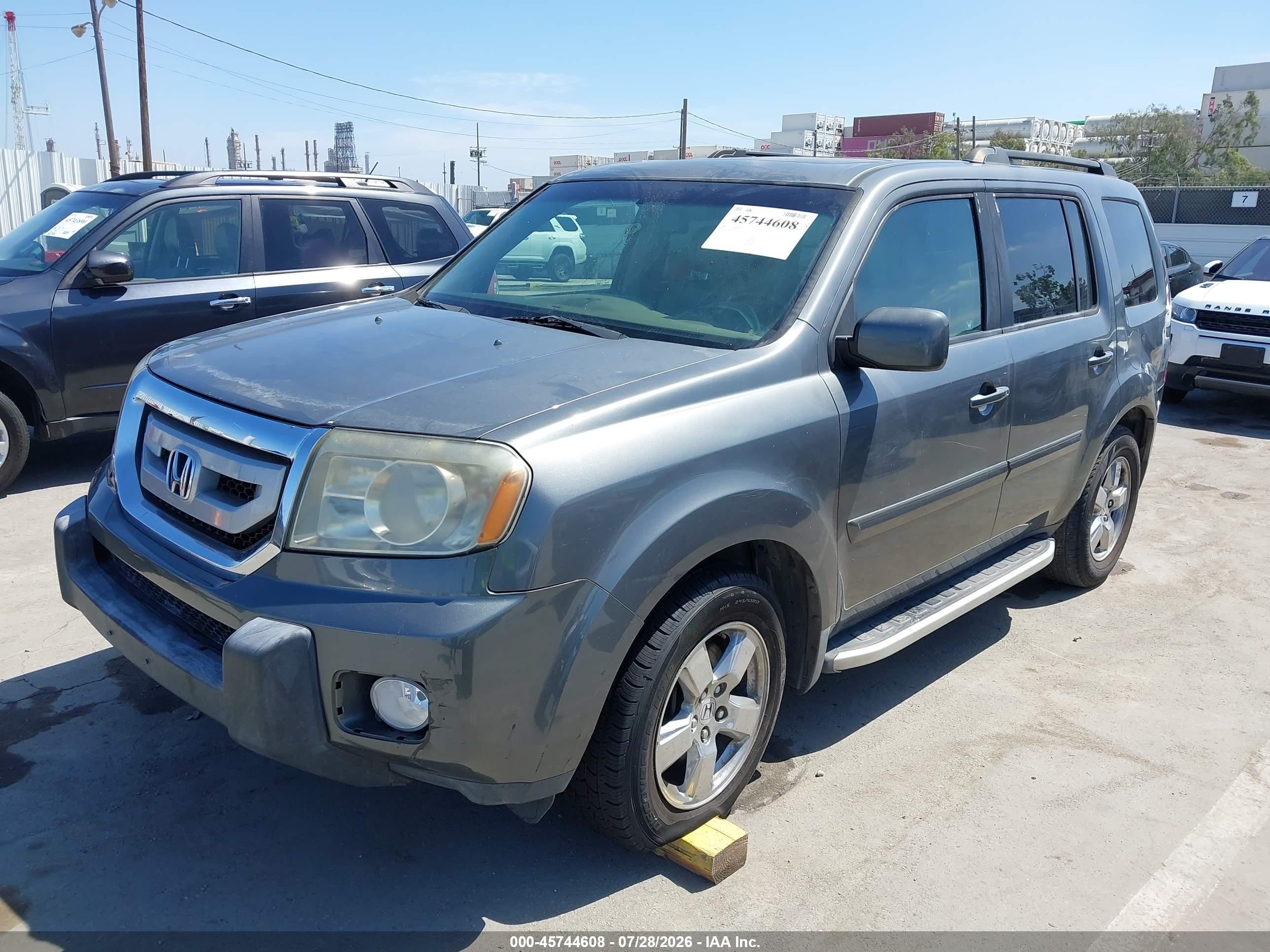 2009 Honda Pilot Ex-l Gray vin: 5FNYF38669B012616