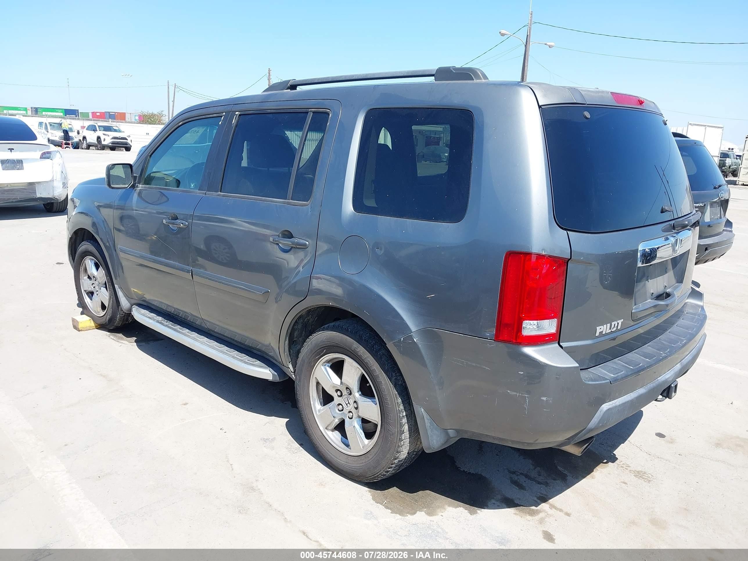 2009 Honda Pilot Ex-l Gray vin: 5FNYF38669B012616