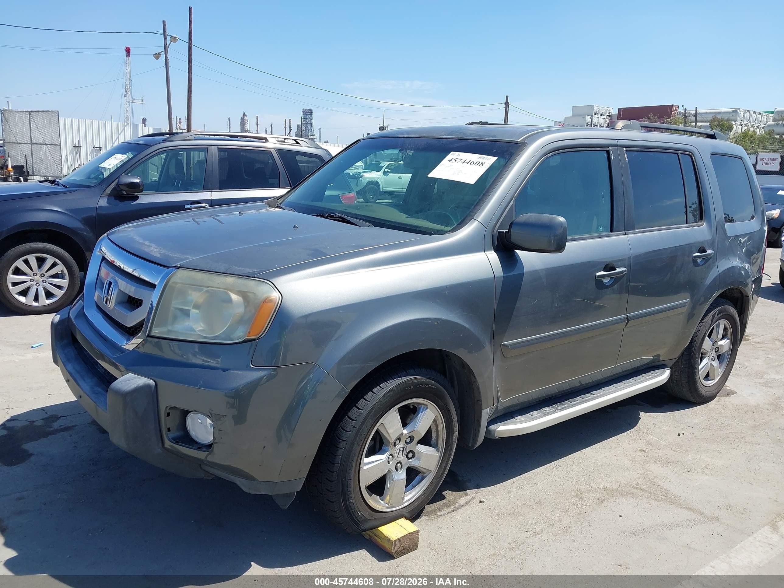 2009 Honda Pilot Ex-l Gray vin: 5FNYF38669B012616
